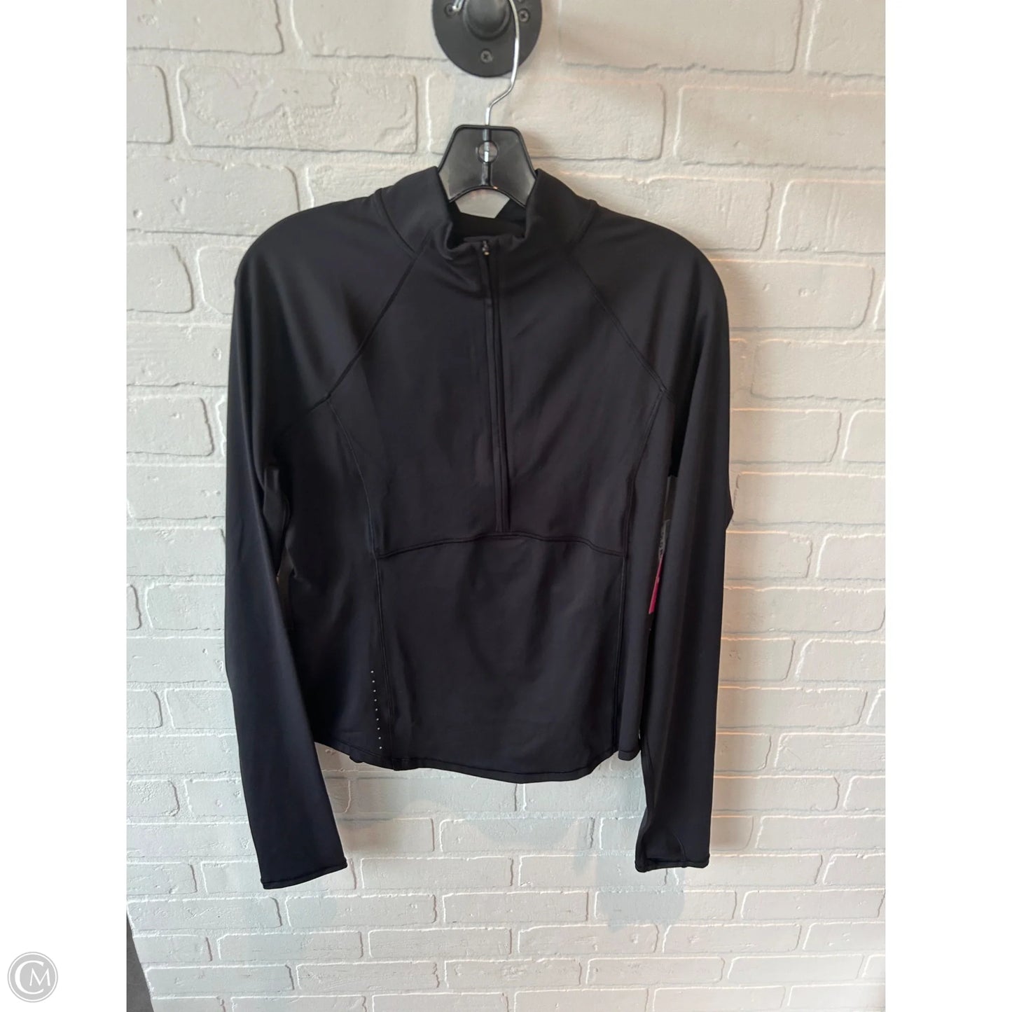 Athletic Top Long Sleeve Crewneck By Old Navy In Black, Size: M