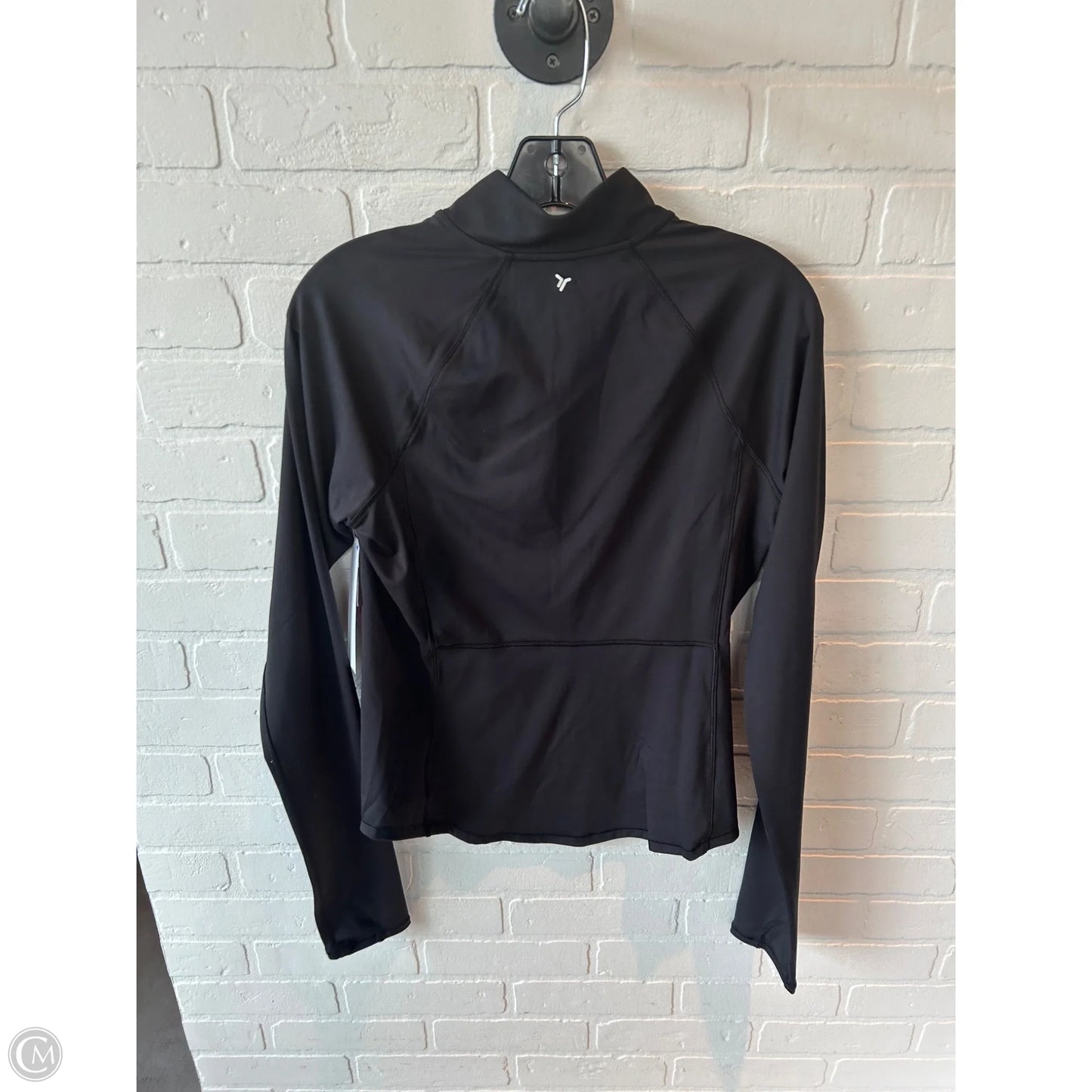 Athletic Top Long Sleeve Crewneck By Old Navy In Black, Size: M