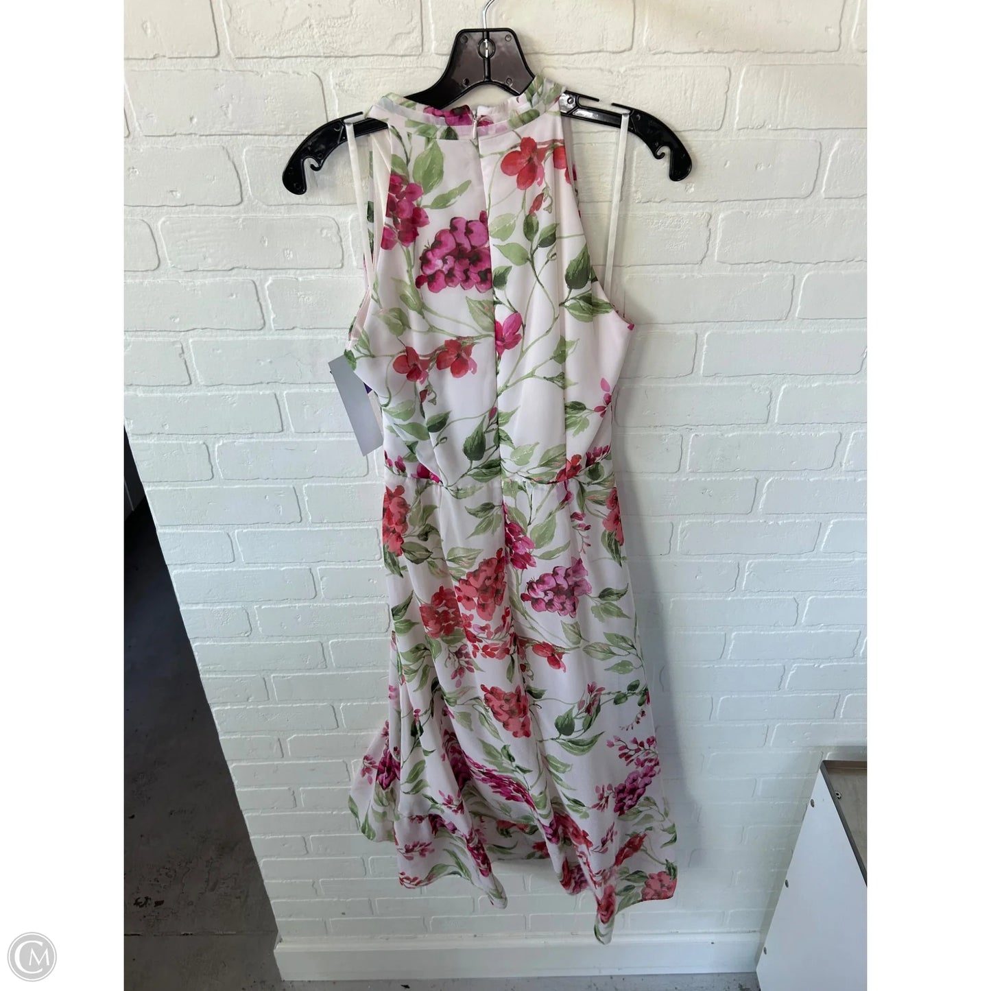 Dress Casual Midi By Roz And Ali In Cream & Pink, Size: S