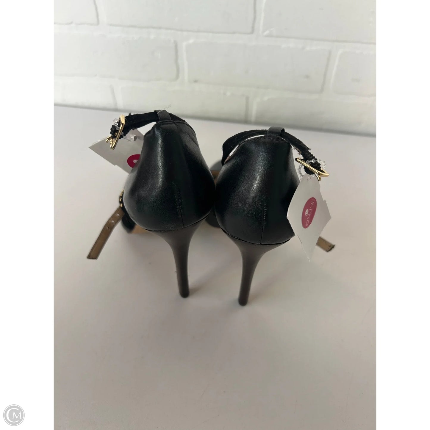 Shoes Heels Stiletto By Sole Society In Black & Gold, Size: 6