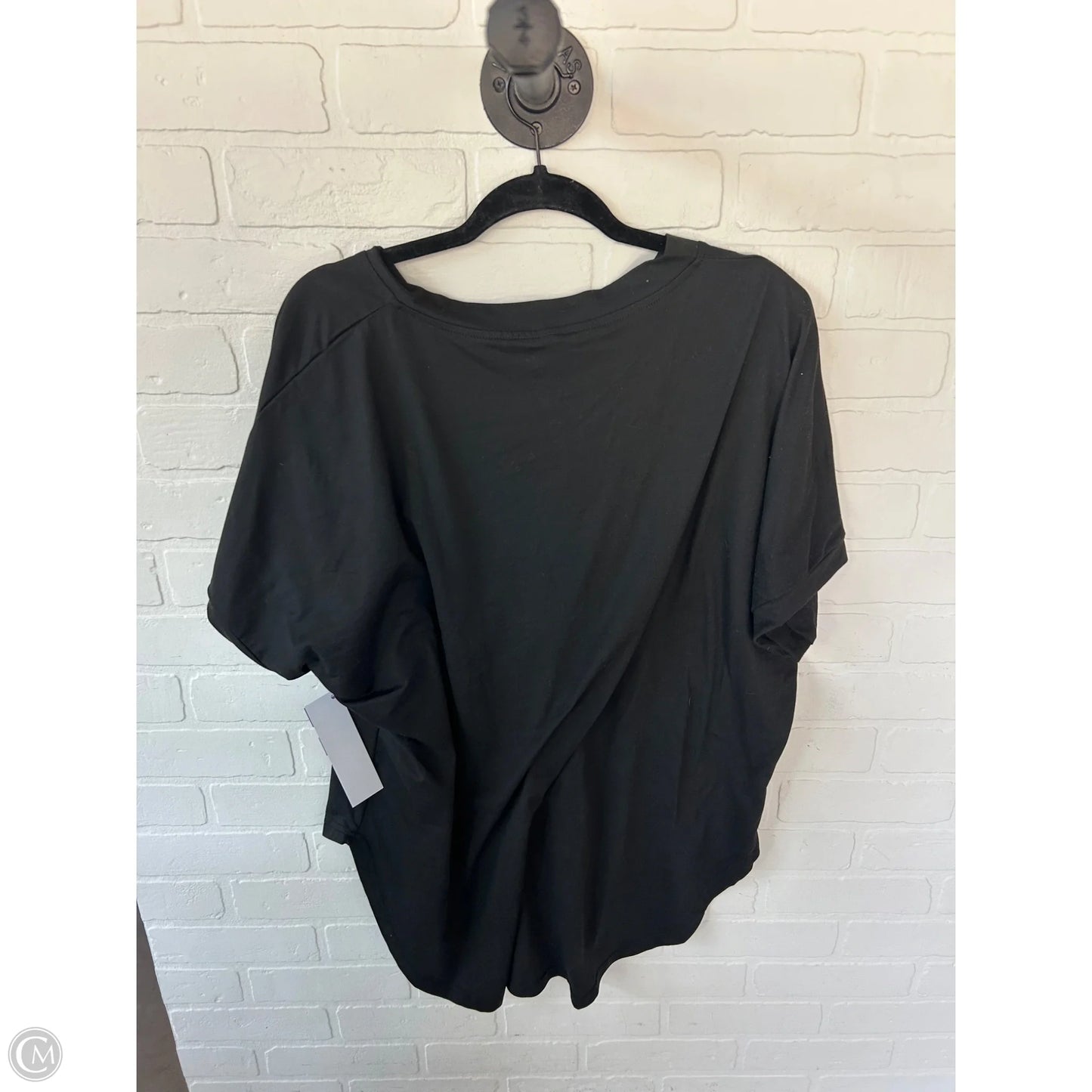 Top Short Sleeve Basic By Cme In Black, Size: 3x