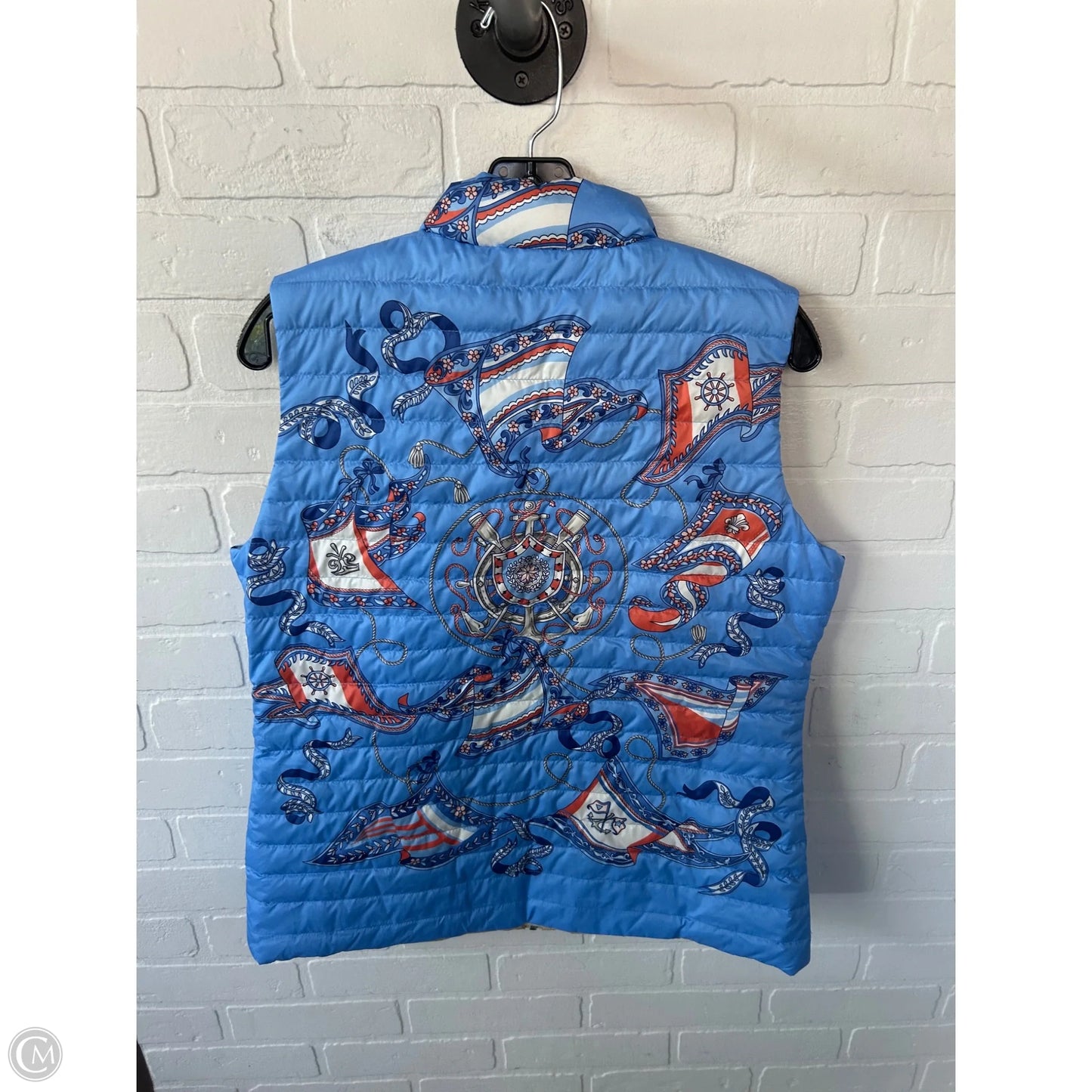 Vest Puffer & Quilted By J Mclaughlin In Blue, Size: L