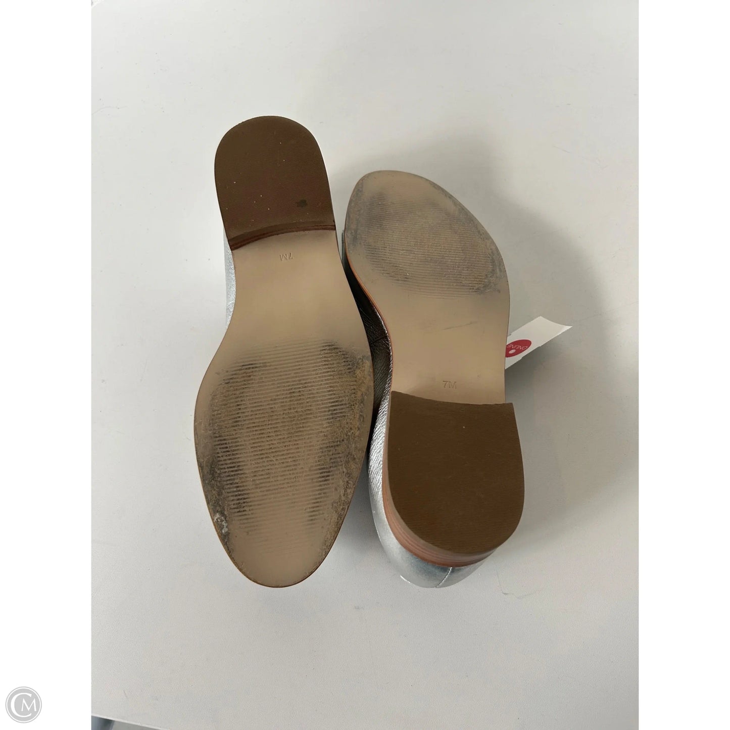 Shoes Flats By Talbots In Silver, Size: 7