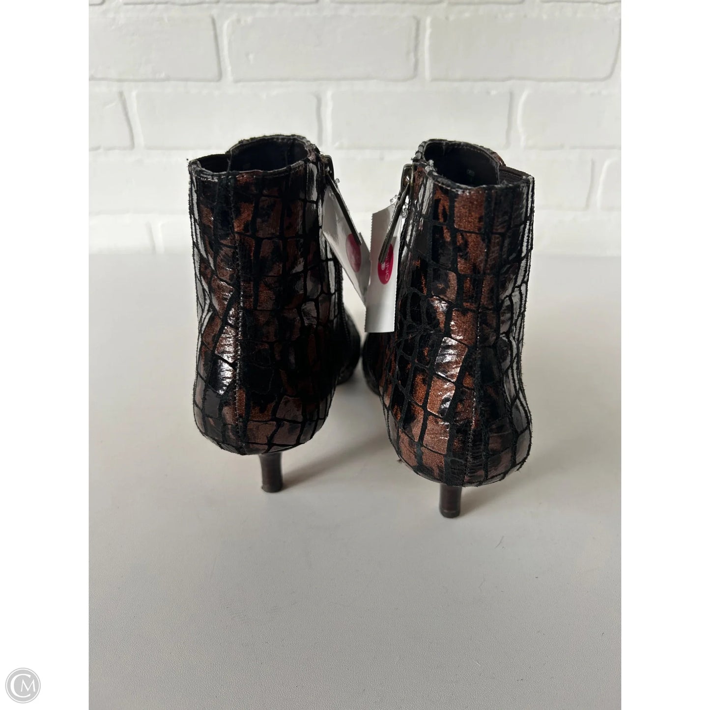 Boots Ankle Heels By Donald Pliner In Brown, Size: 7.5