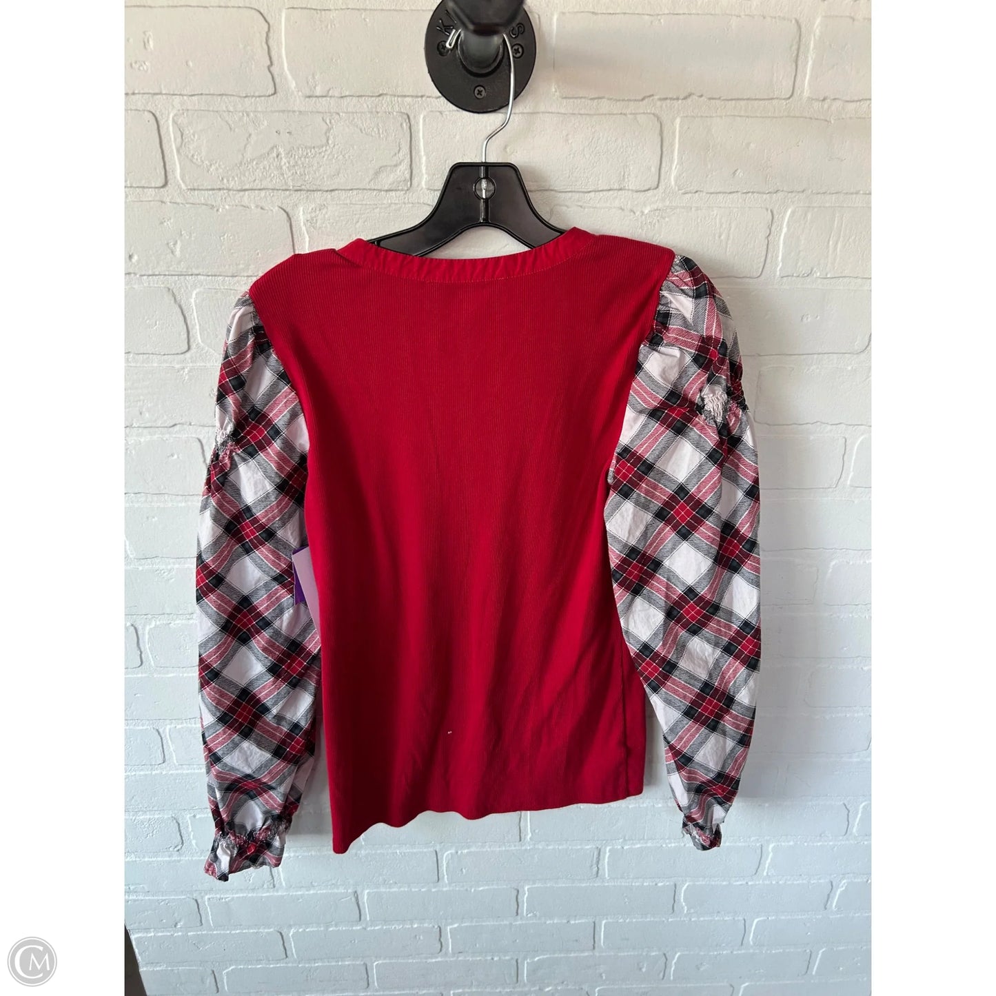 Top Long Sleeve By Loft In Red, Size: M