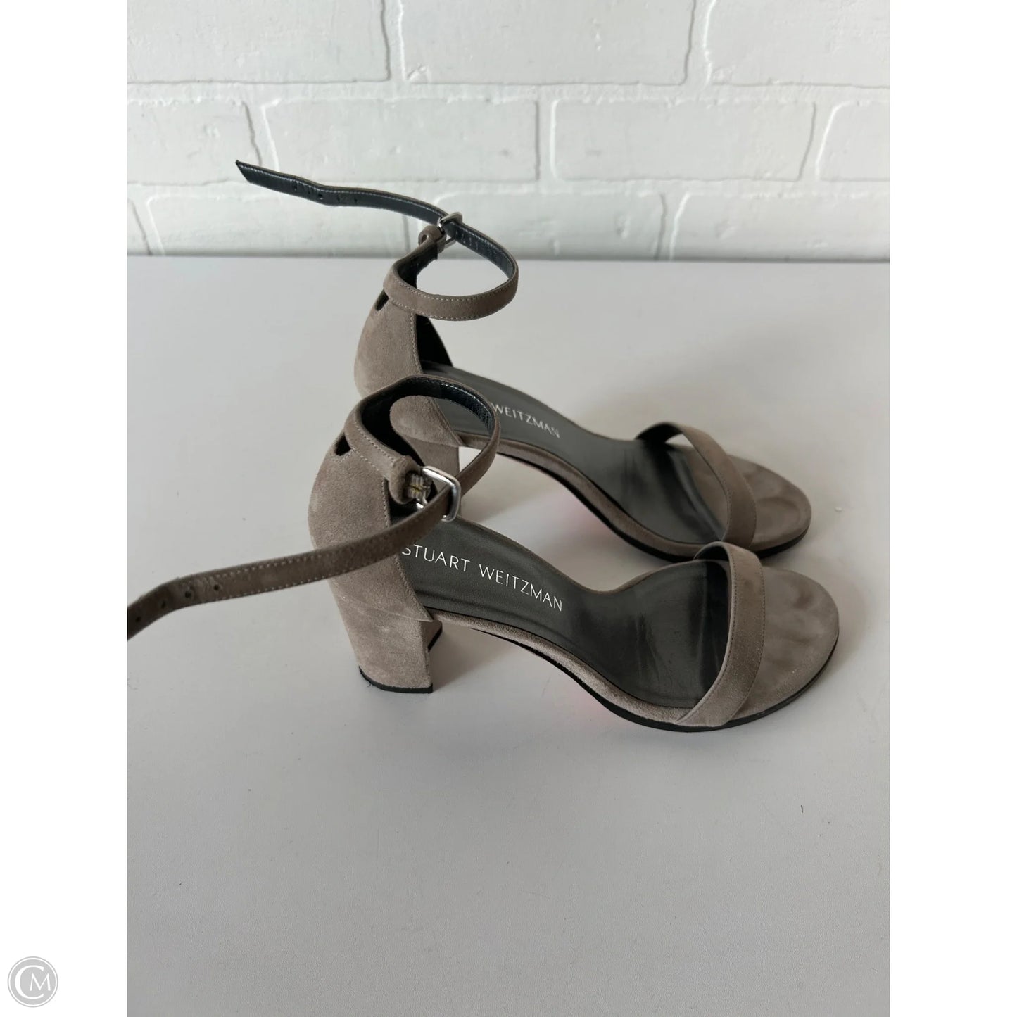 Sandals Designer By Stuart Weitzman In Tan, Size: 6.5