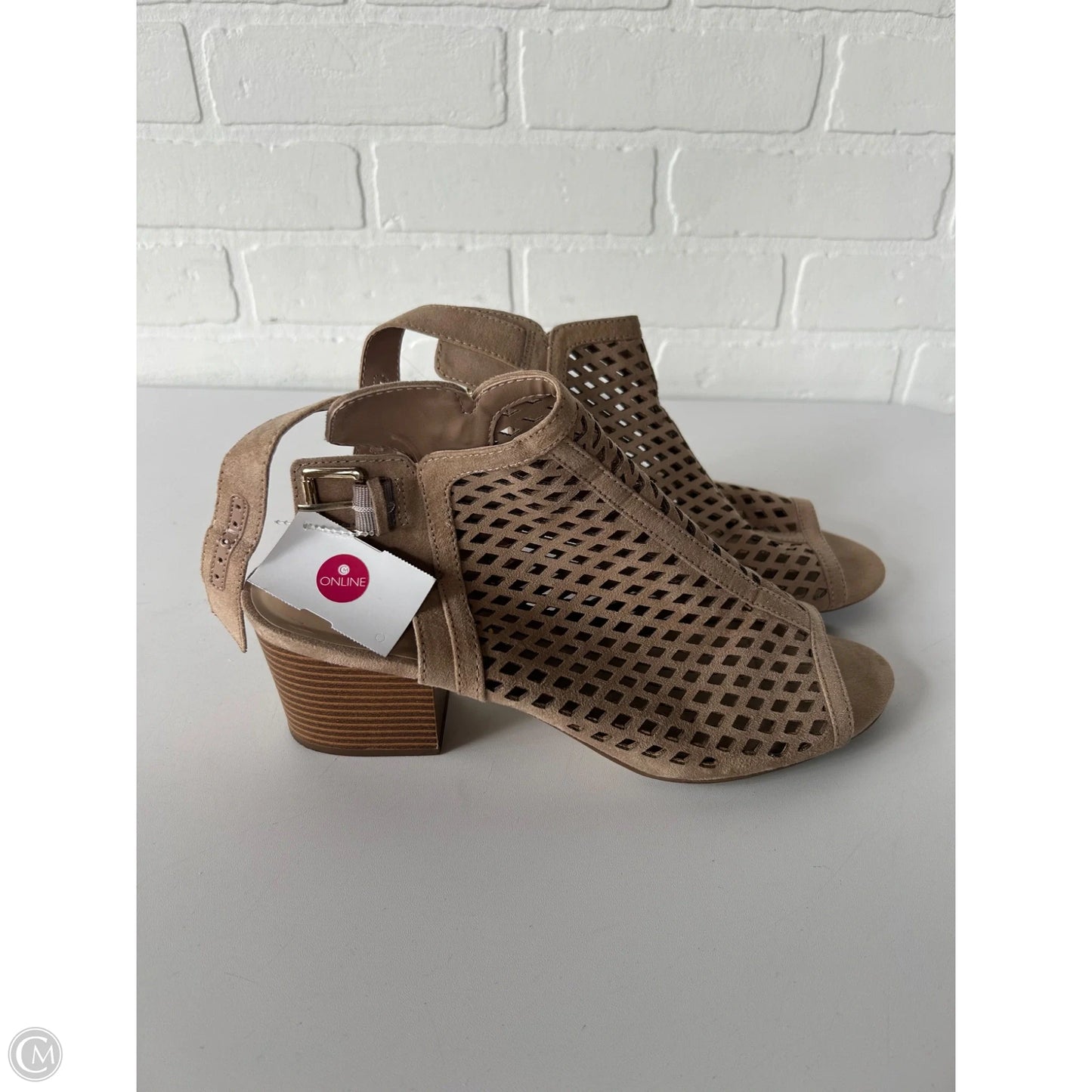 Shoes Heels Block By Unisa In Tan, Size: 10