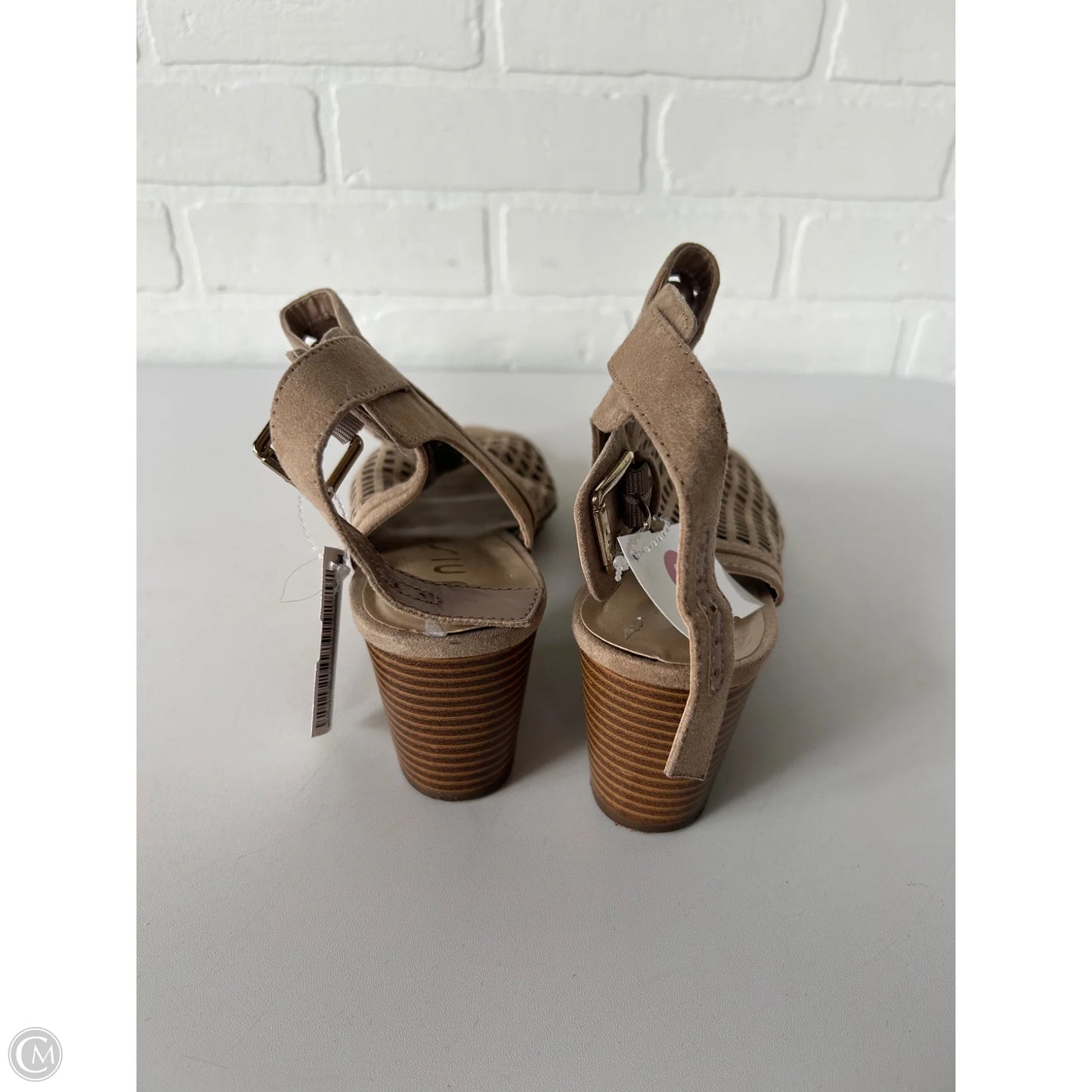 Shoes Heels Block By Unisa In Tan, Size: 10