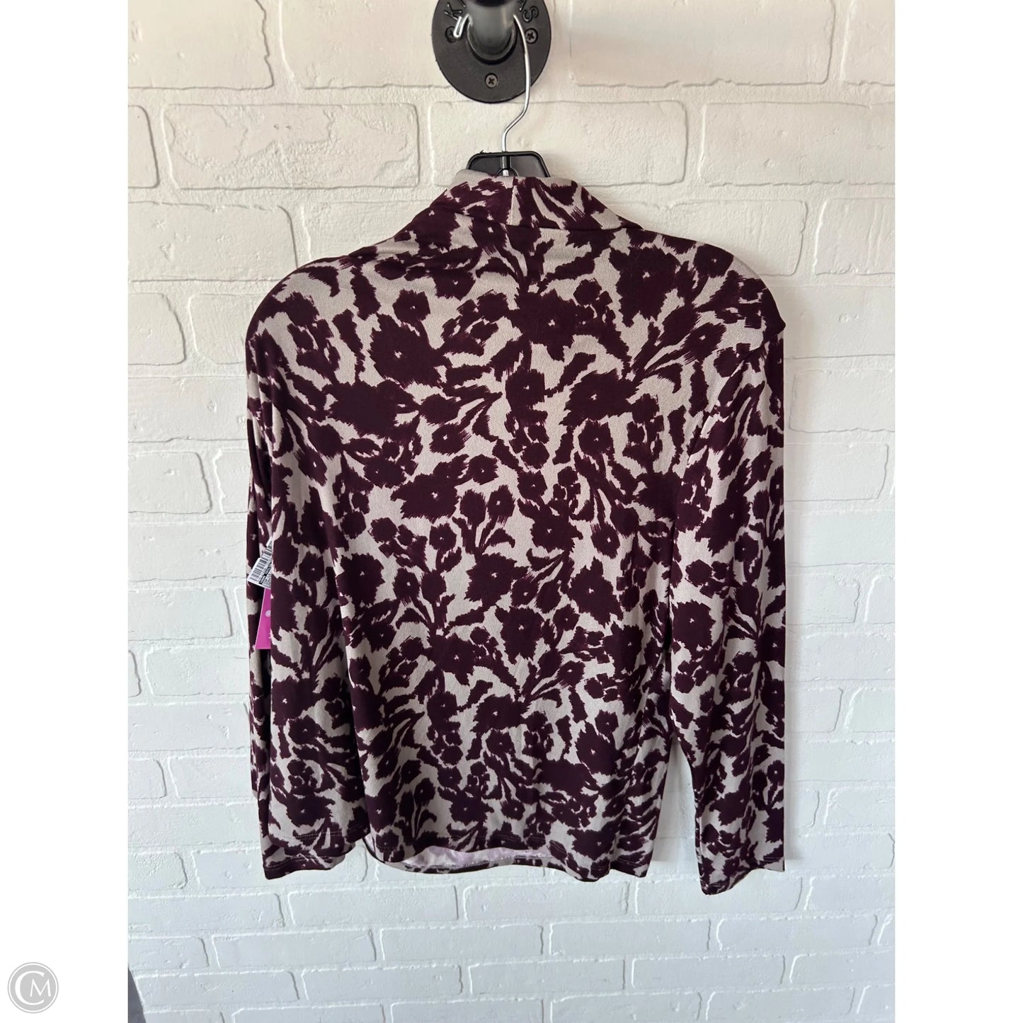Top Long Sleeve By Ann Taylor In Purple, Size: Xl