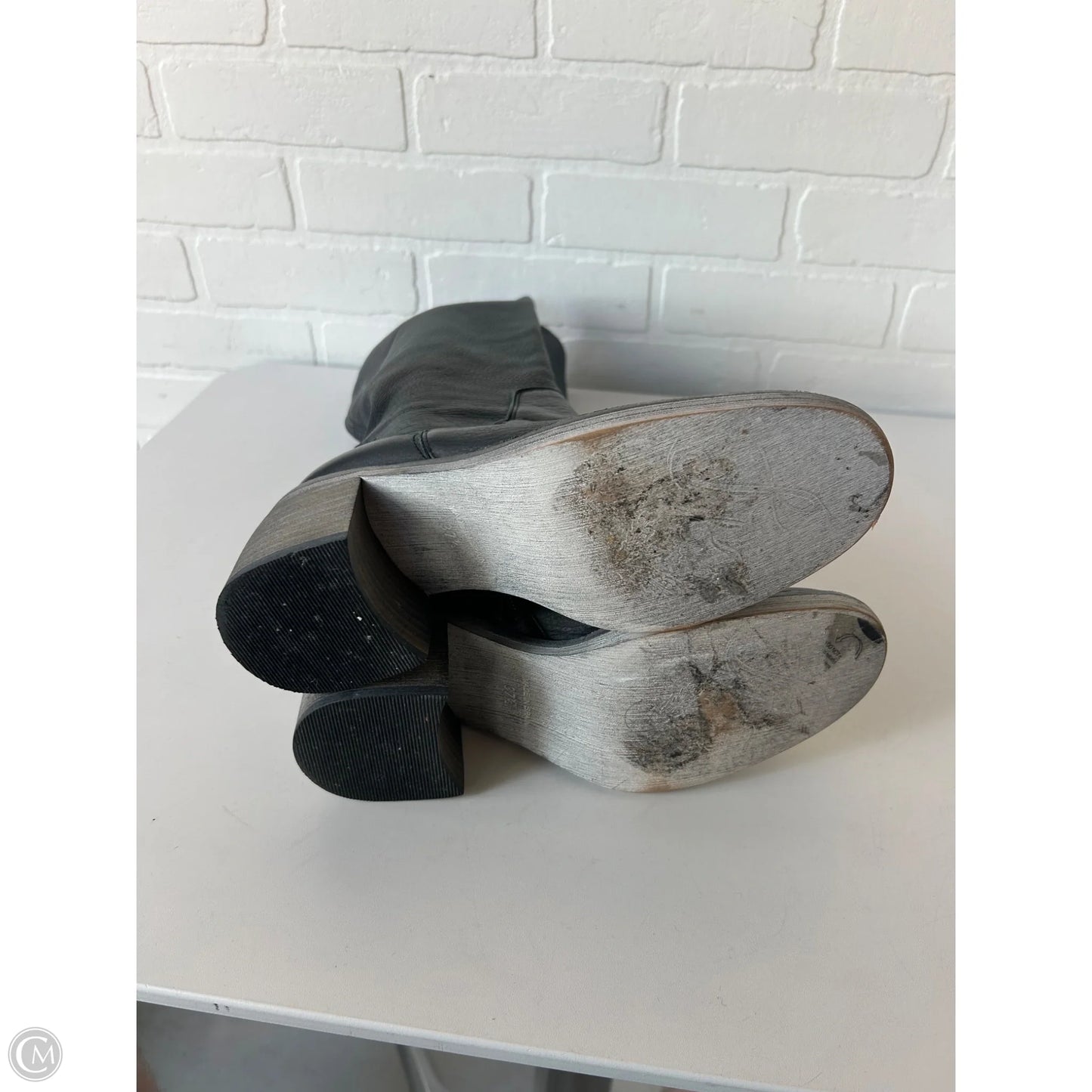 Boots Leather By Free People In Grey, Size: 7