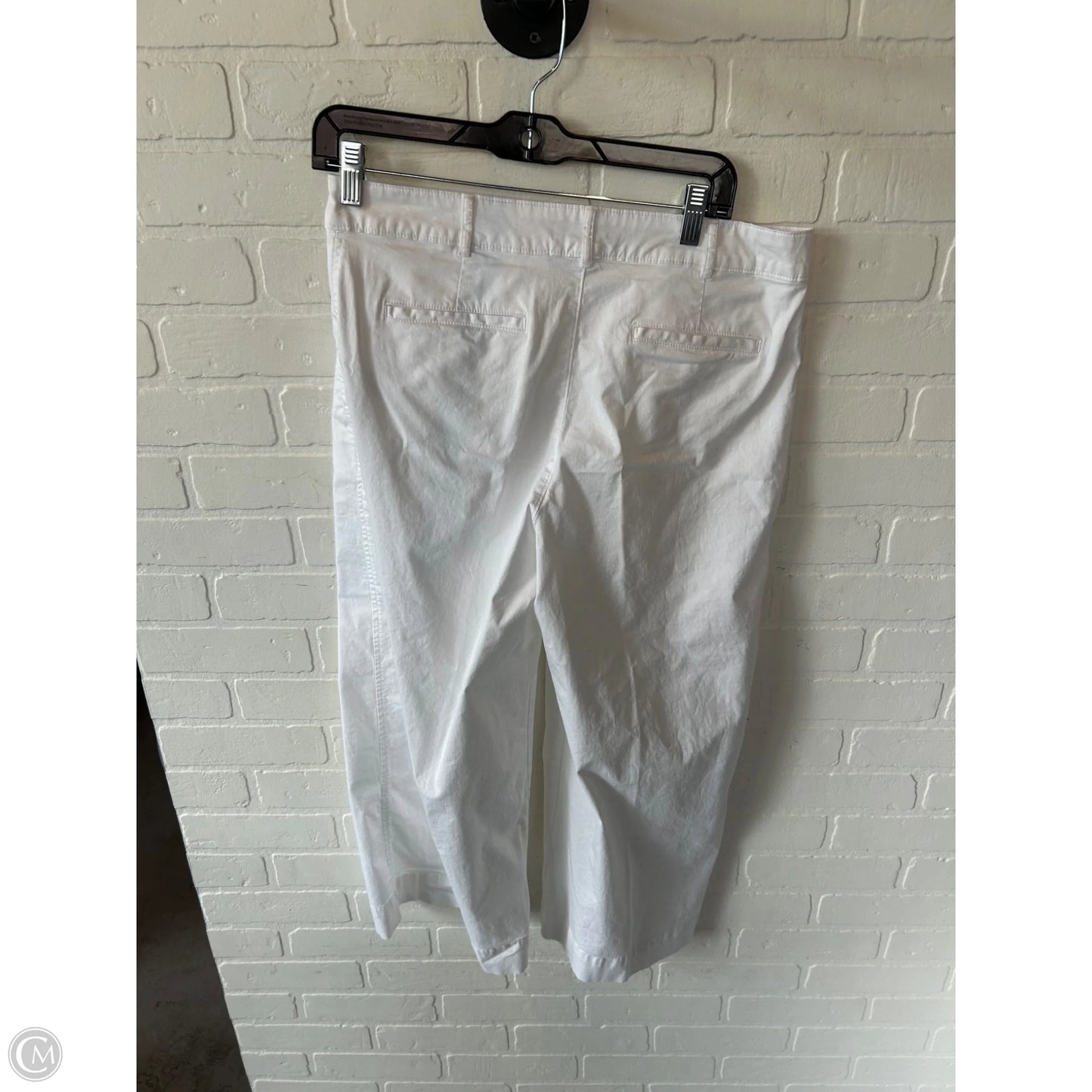 Pants Cropped By Lauren By Ralph Lauren In White, Size: 8