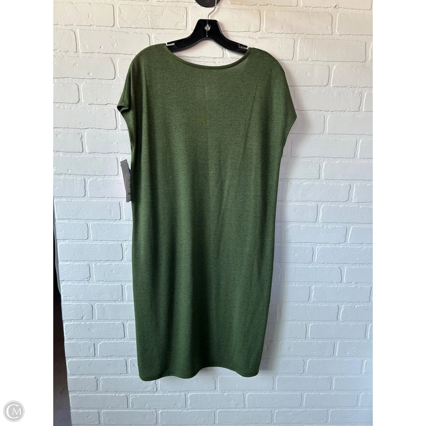 Dress Casual Midi By Time And Tru In Green, Size: M
