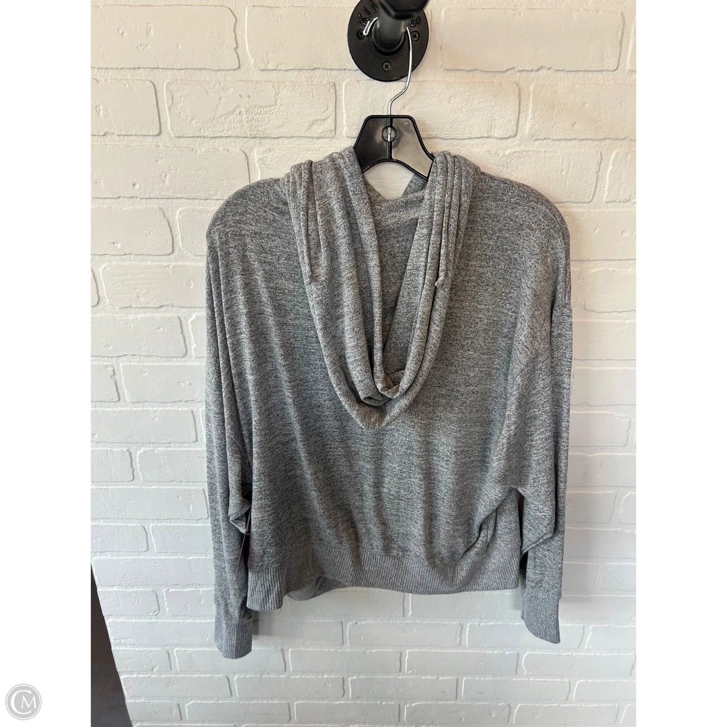 Sweatshirt Hoodie By Gap In Grey, Size: L