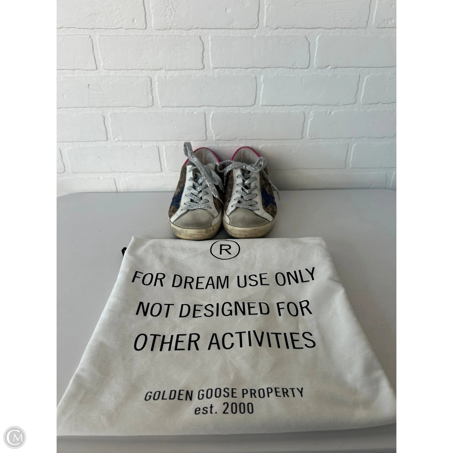 Shoes Luxury Designer By Golden Goose In Animal Print, Size: 7.5