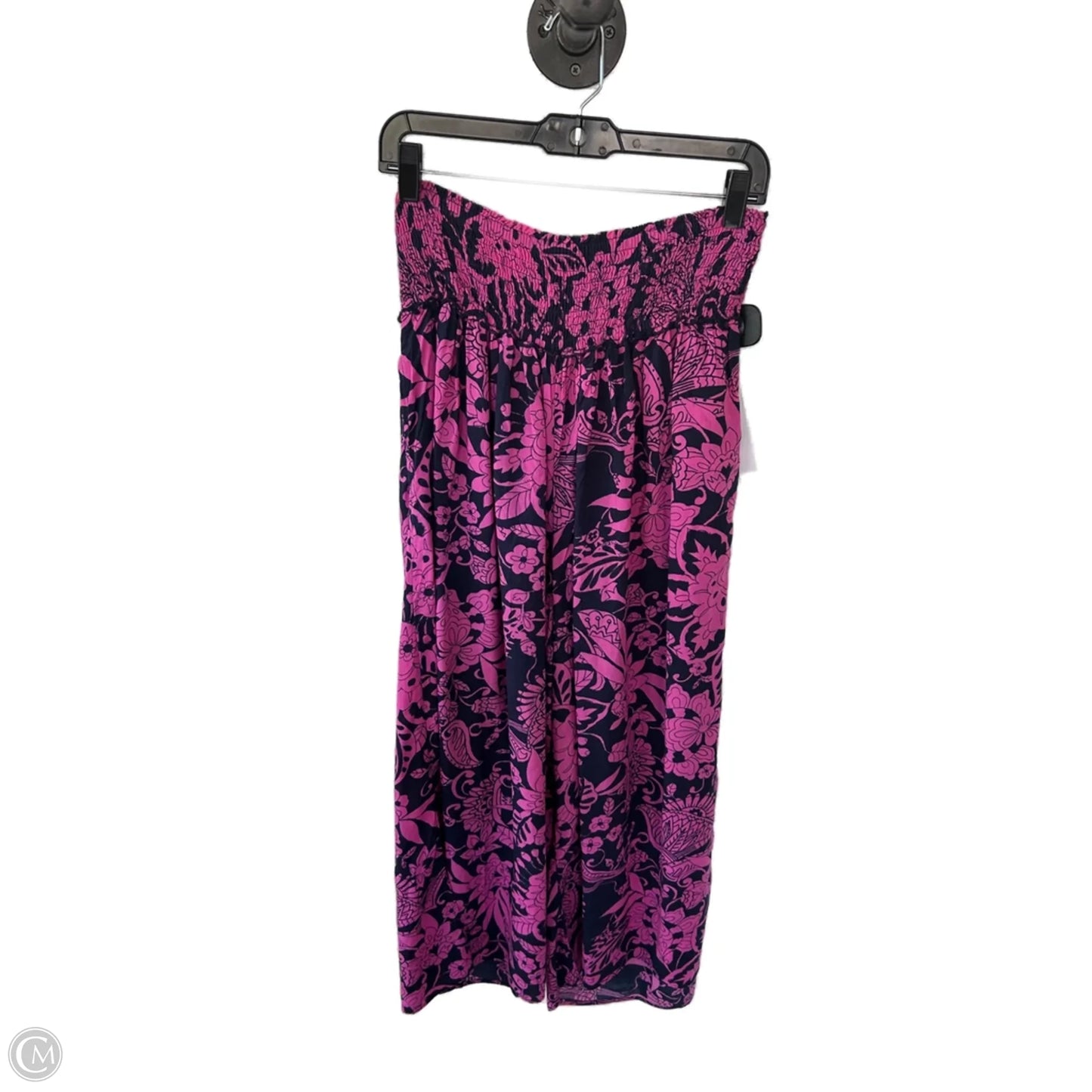 Pants Wide Leg By Anthropologie In Blue & Pink, Size: 12