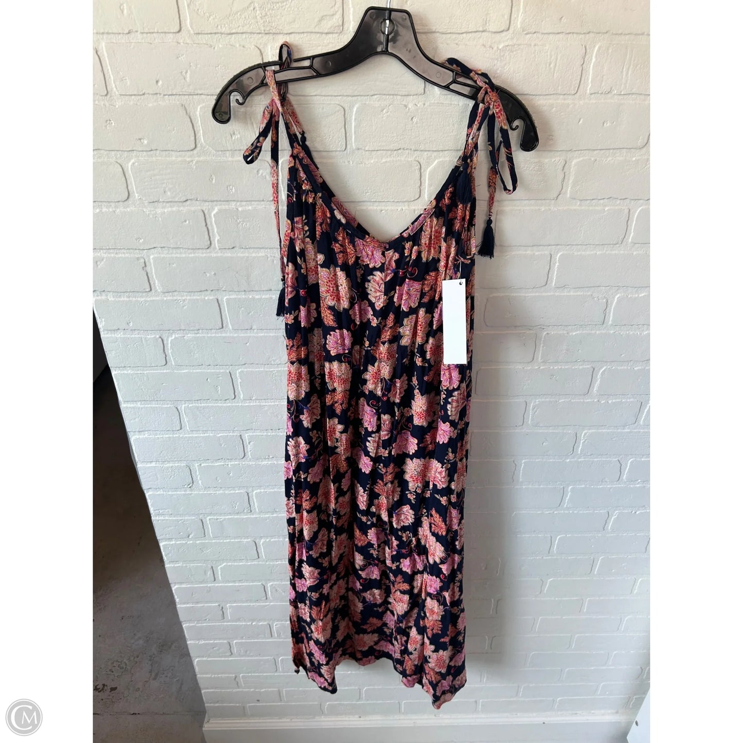 Dress Casual Midi By Old Navy In Blue & Orange, Size: S