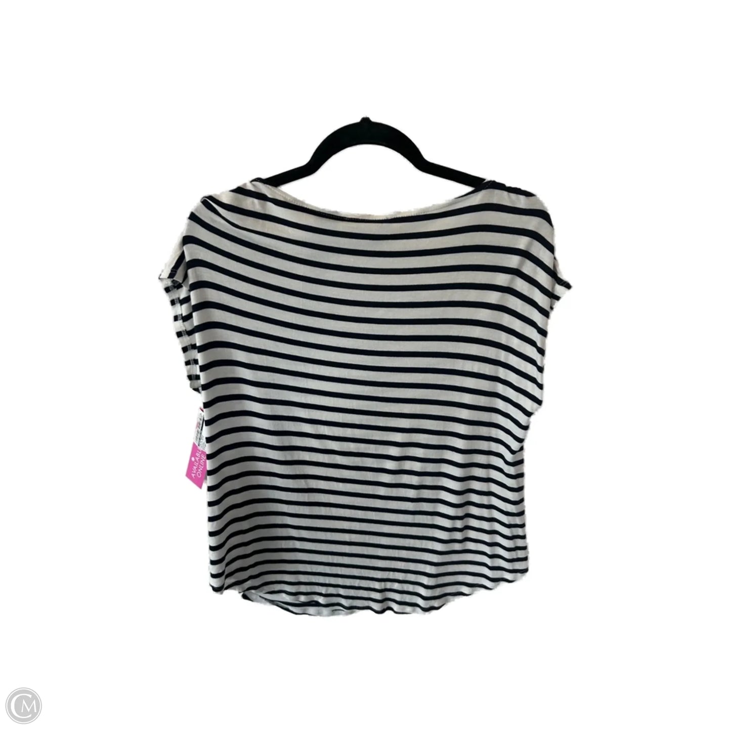 Top Short Sleeve Basic By Green Envelope In Black & White, Size: Xxl