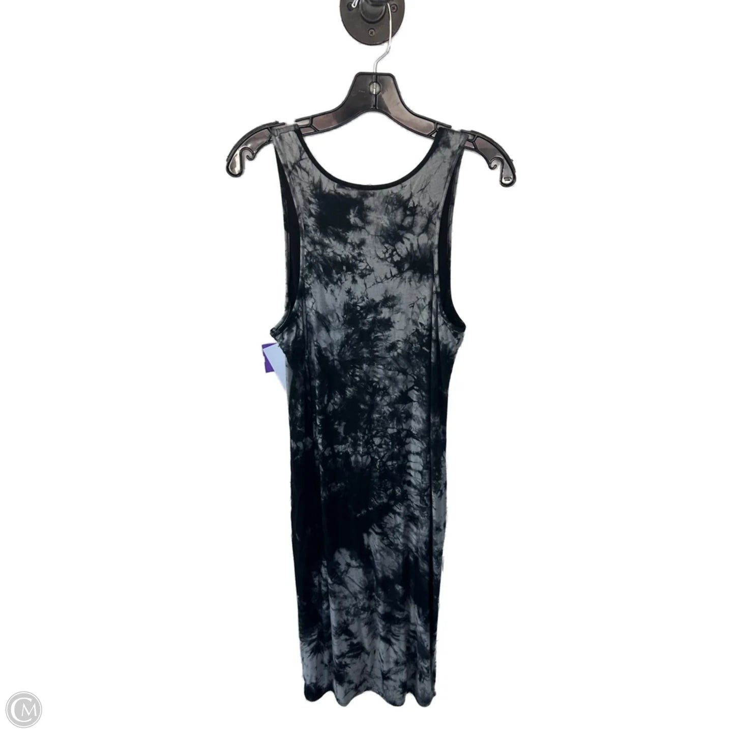 Dress Casual Midi By Peyton Jensen In Black & Grey, Size: M