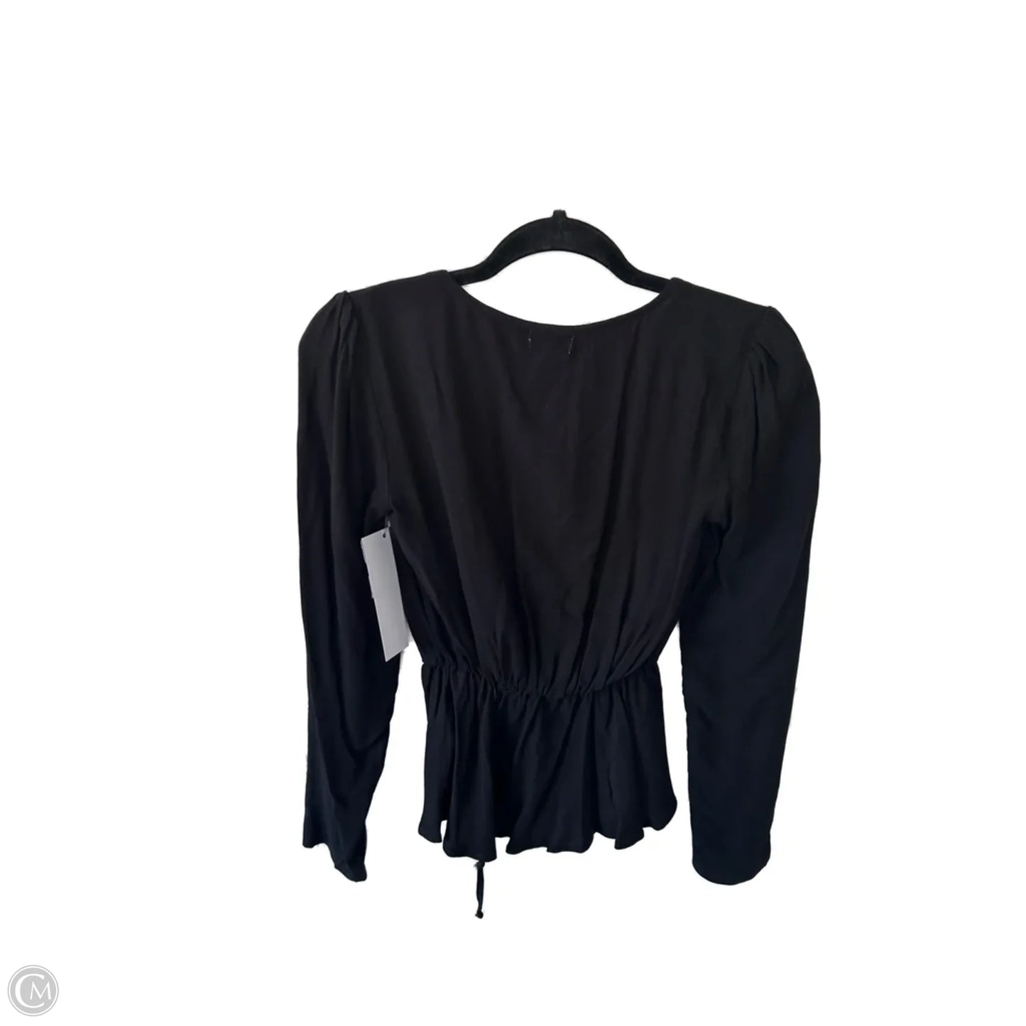 Top Long Sleeve By Love Fire In Black, Size: Xs