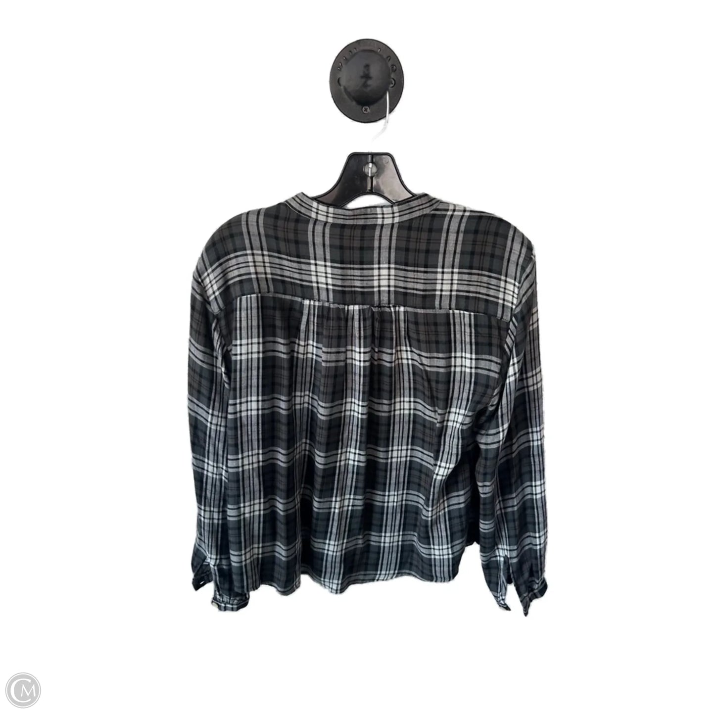 Top Long Sleeve By Faherty In Black & White, Size: S