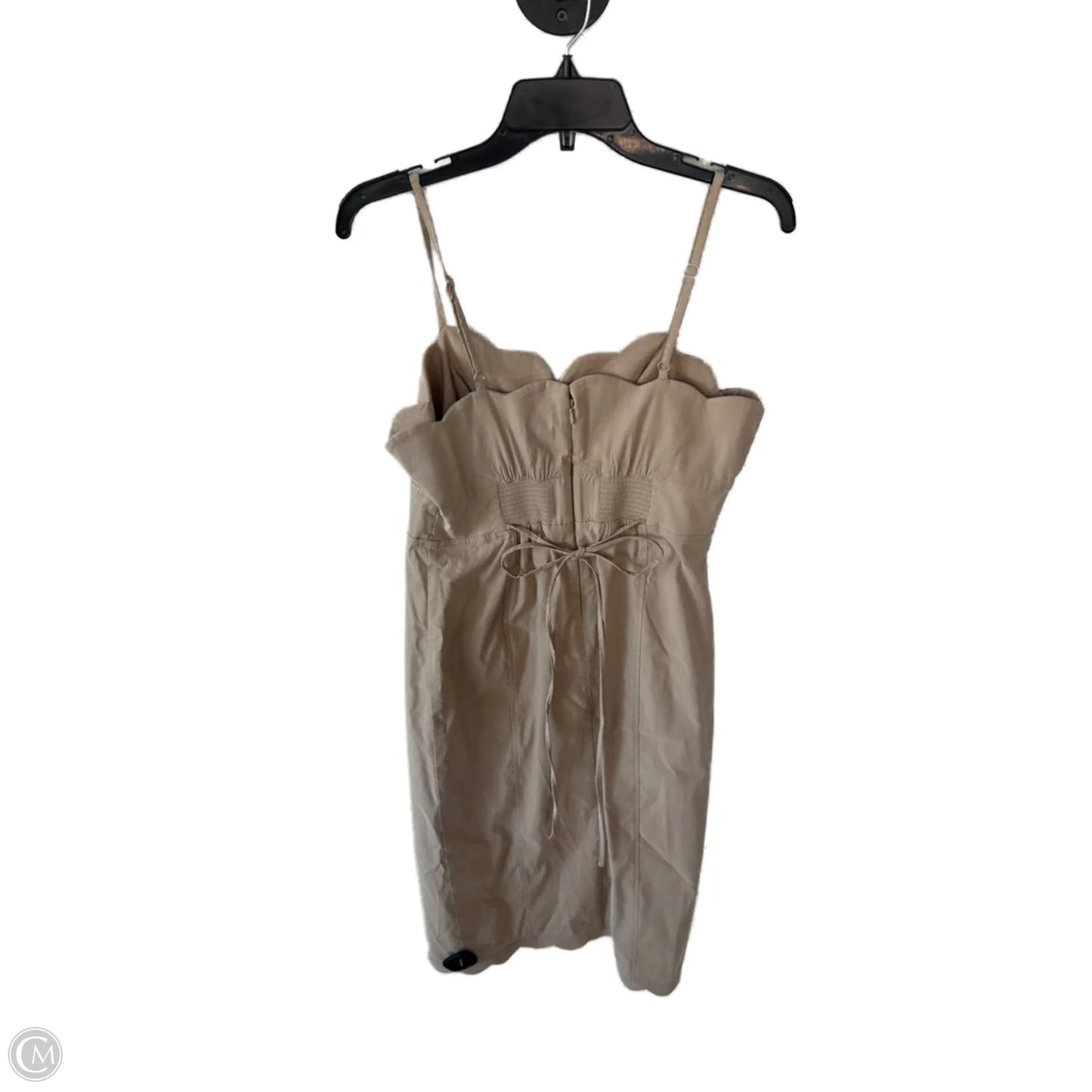 Dress Casual Midi By Anthropologie In Tan, Size: M