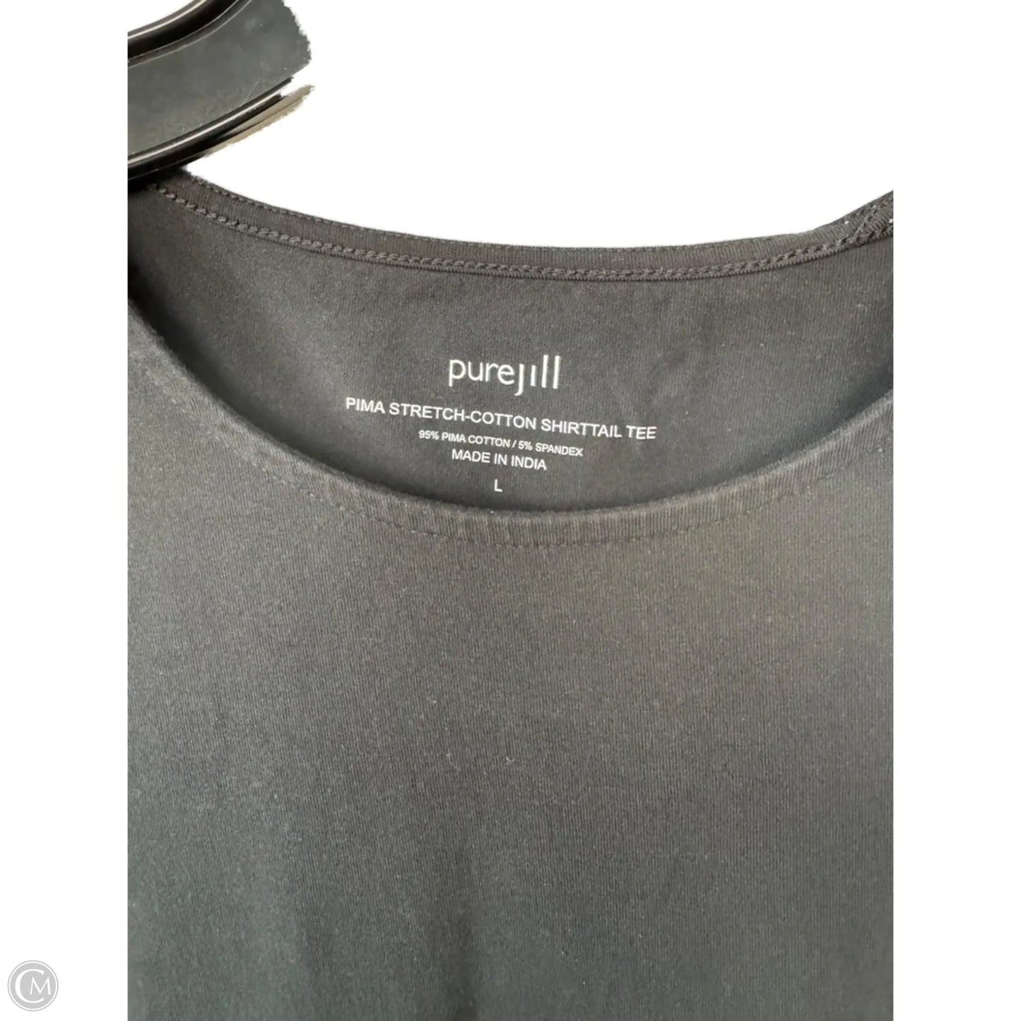 Top Long Sleeve Basic By Pure Jill In Black, Size: L