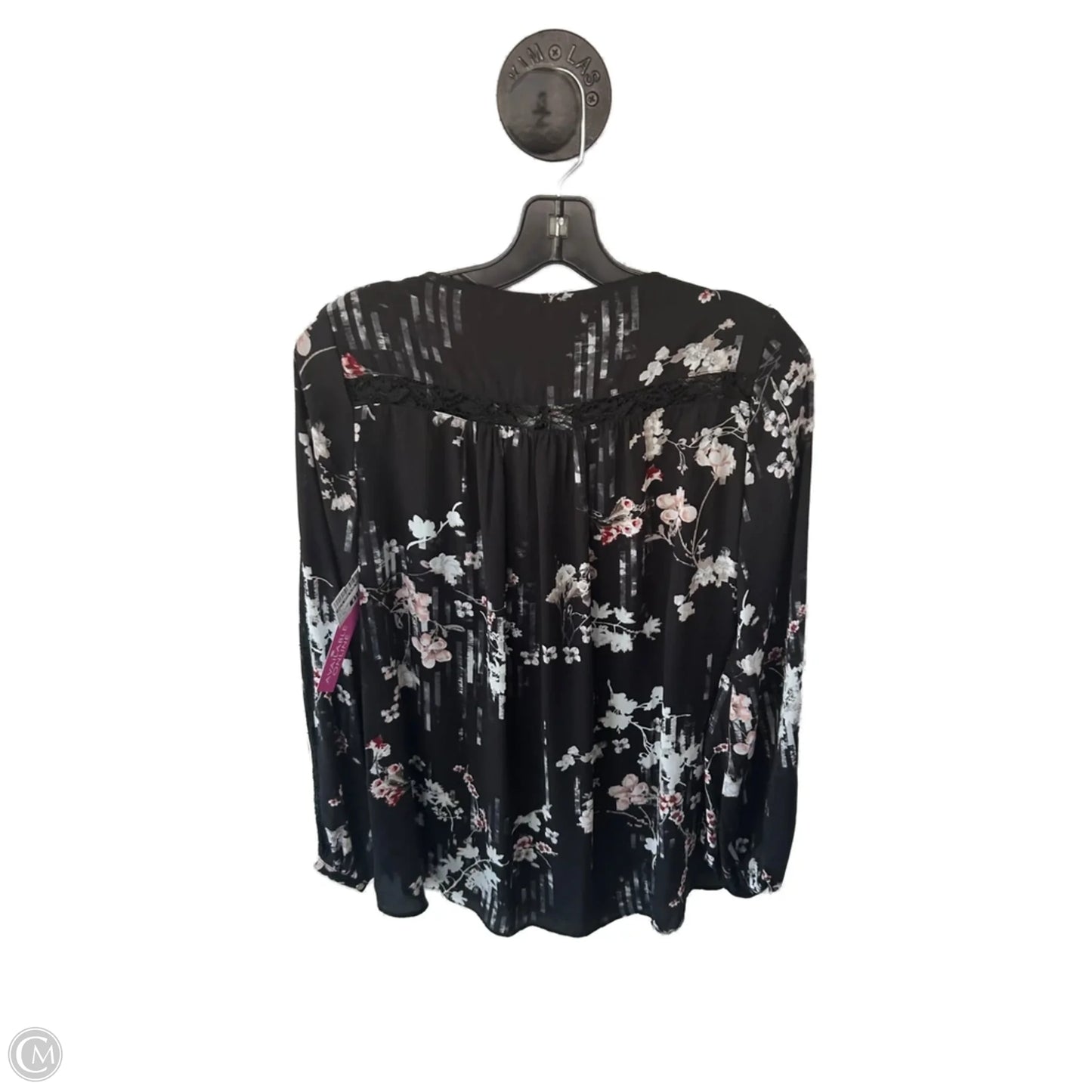 Top Long Sleeve By White House Black Market In Black, Size: Xs