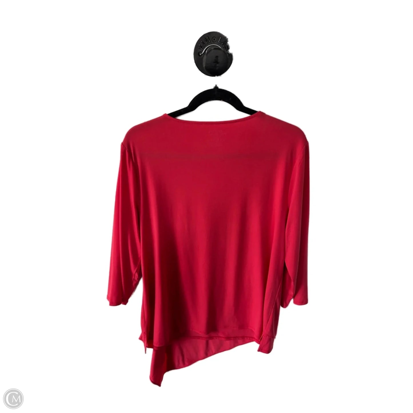 Top Long Sleeve By Chicos In Coral, Size: L