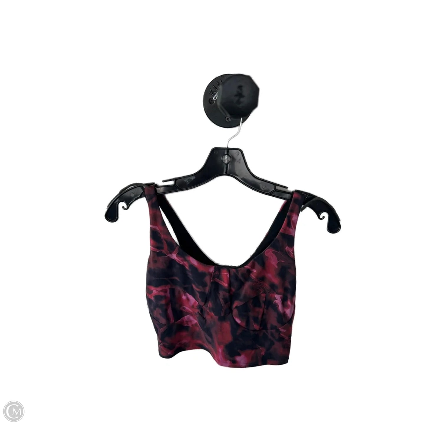 Athletic Bra By Lululemon In Black & Pink, Size: S