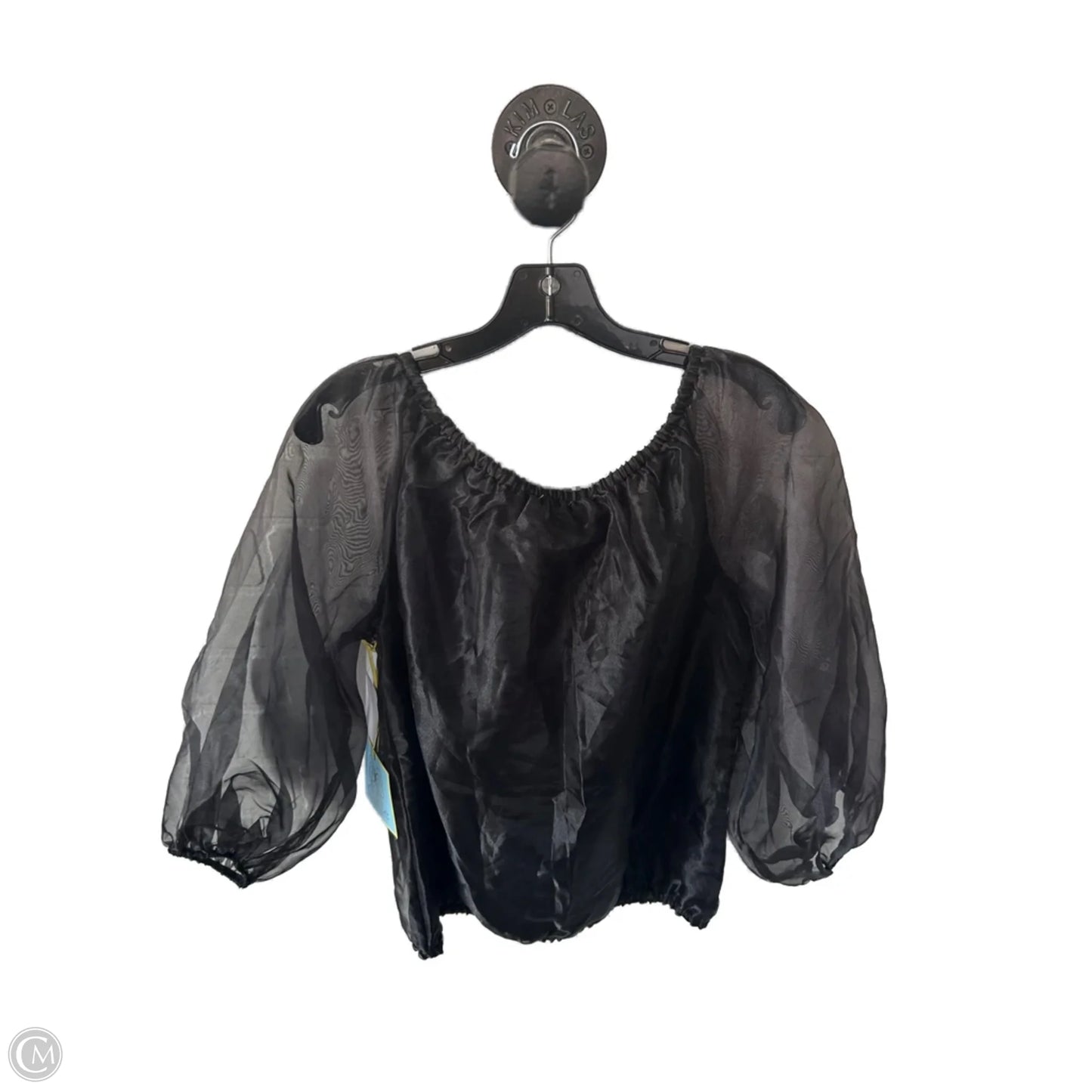 Top Long Sleeve By Cece In Black, Size: S