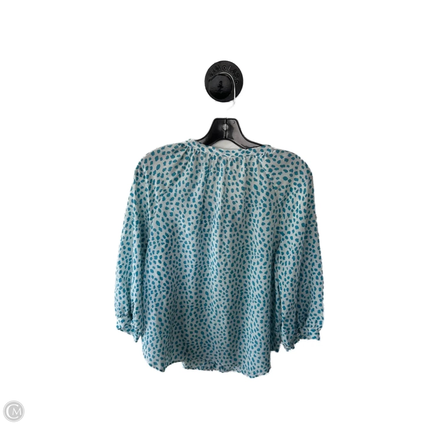 Top Long Sleeve By Joie In Blue & White, Size: M