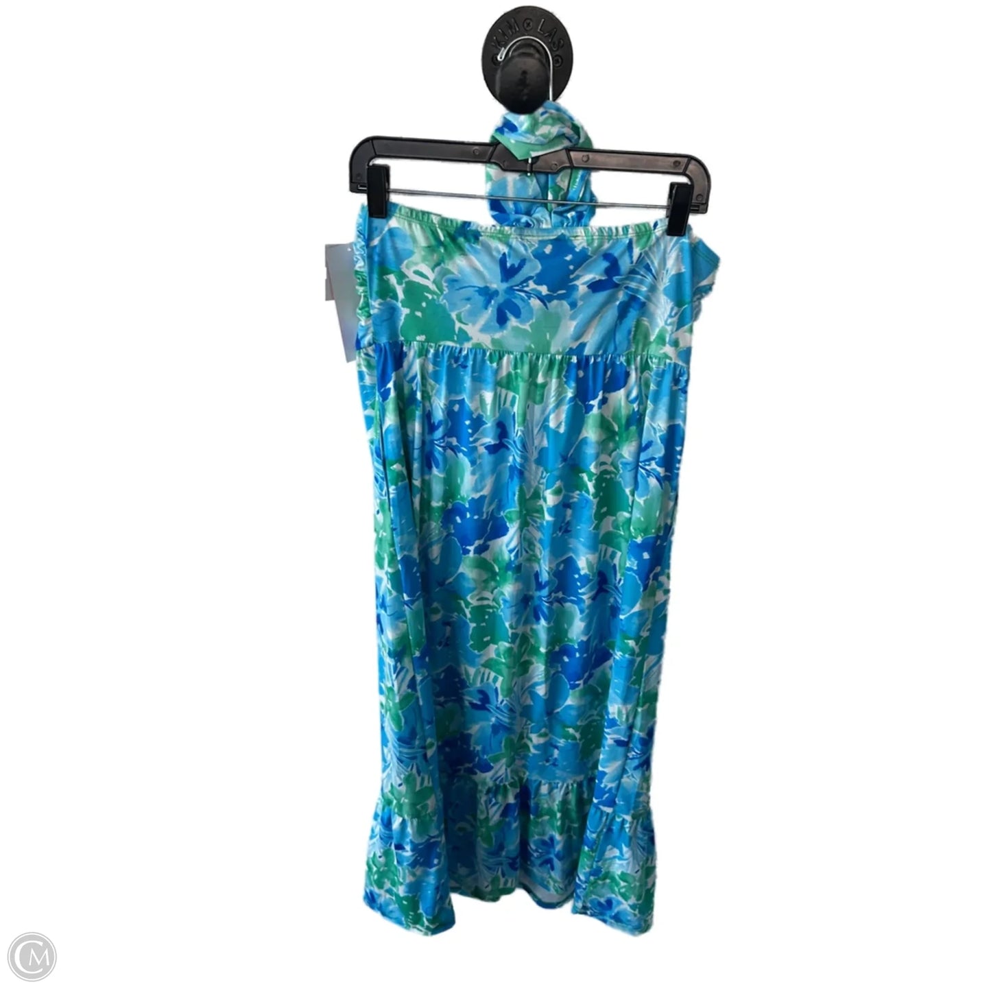 Dress Casual Midi By Grace Karin In Blue & Green, Size: M