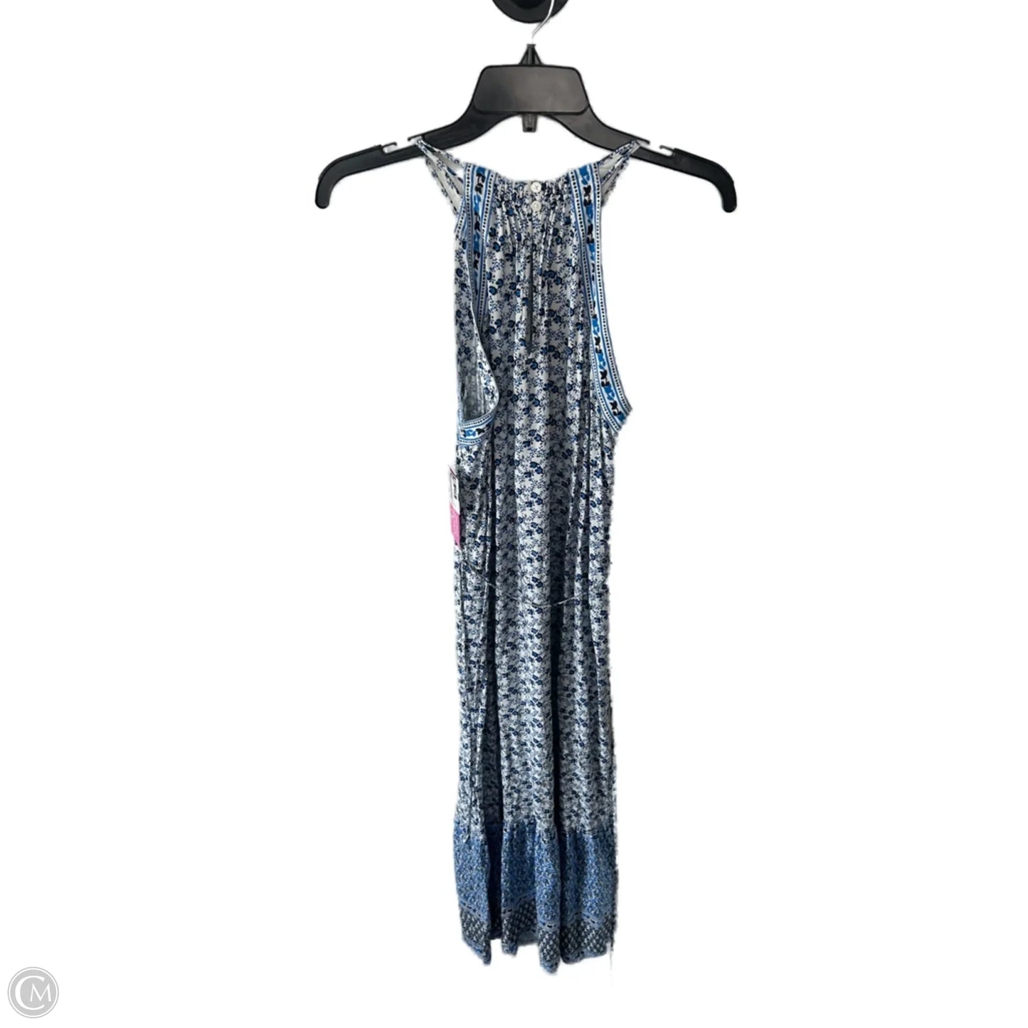 Dress Casual Maxi By Loft In Blue & White, Size: M