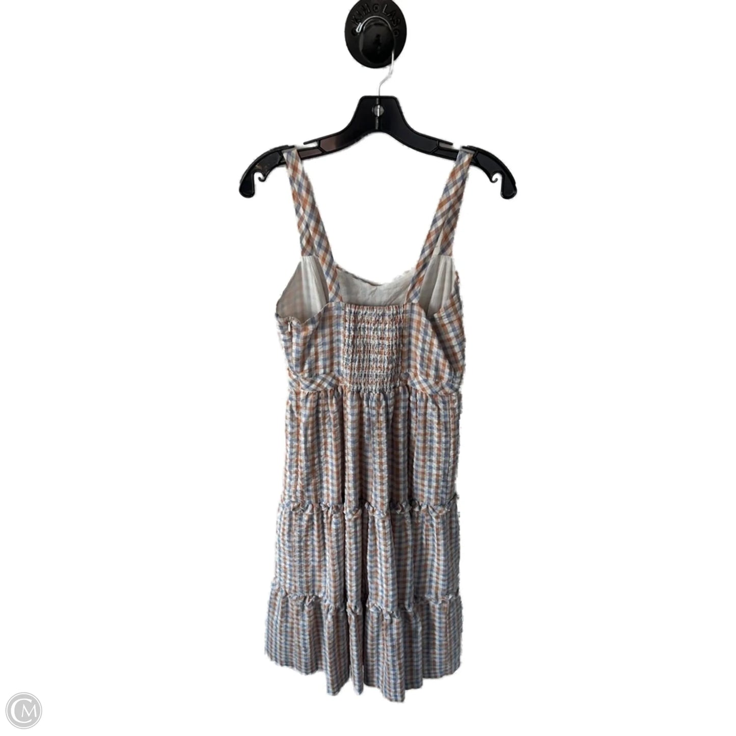 Dress Casual Midi By Madewell In Blue & Cream, Size: Xs