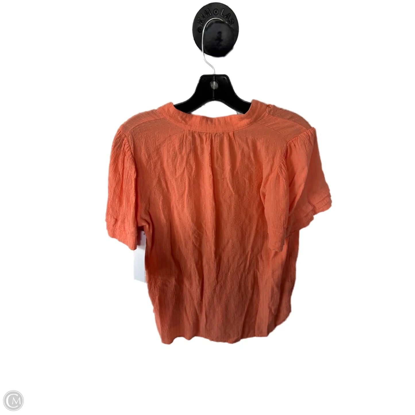 Top Short Sleeve By Loft In Orange, Size: S
