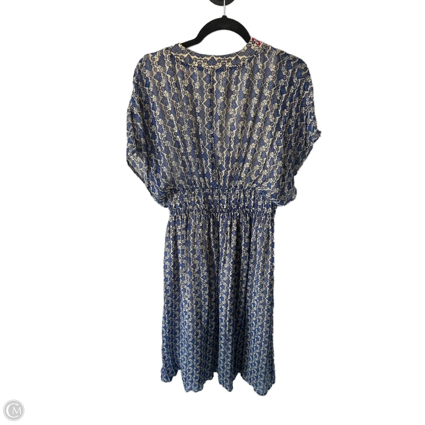 Dress Casual Maxi By Cma In Blue & Cream, Size: S