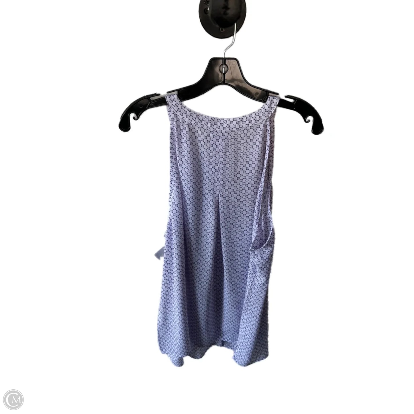 Top Sleeveless By Cabi In Purple & White, Size: Xl