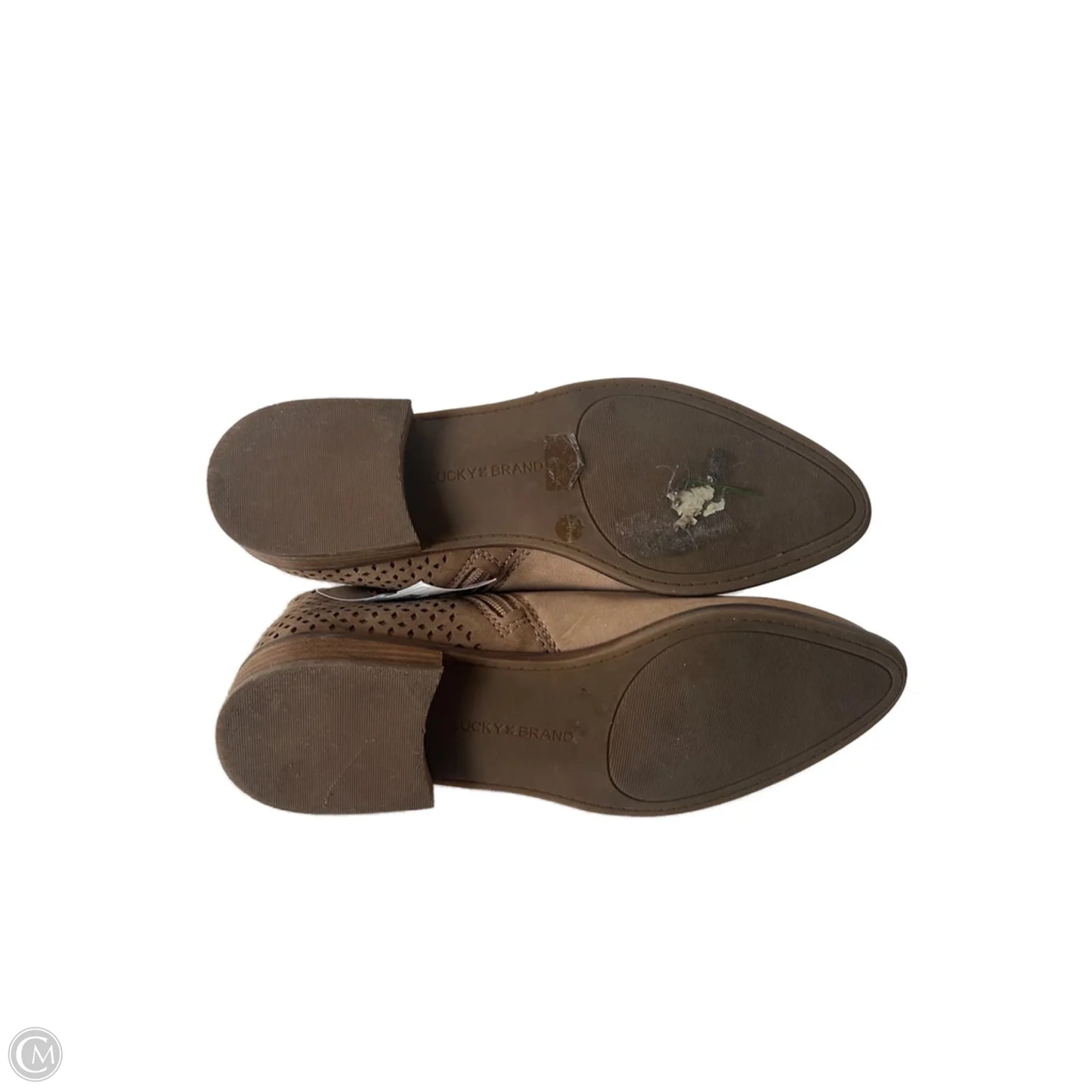 Boots Ankle Flats By Lucky Brand In Brown, Size: 9