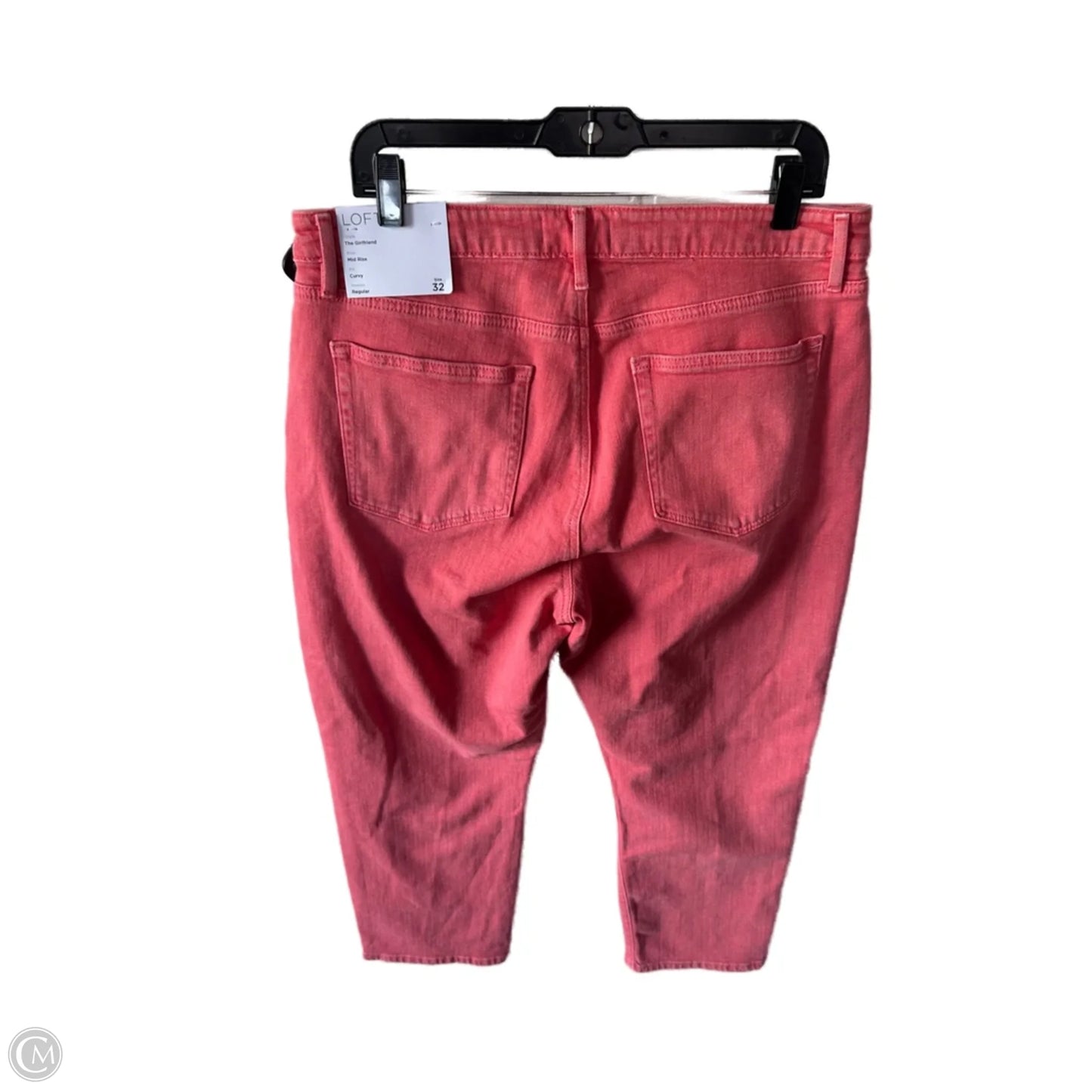 Jeans Boyfriend By Loft In Orange Denim, Size: 14