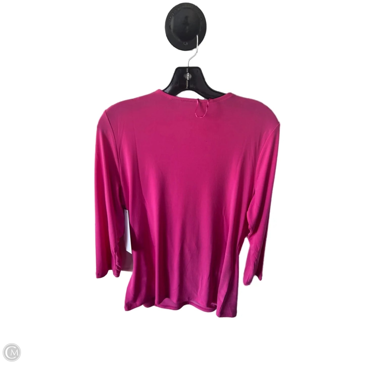 Top Long Sleeve By Tahari By Arthur Levine In Pink, Size: L