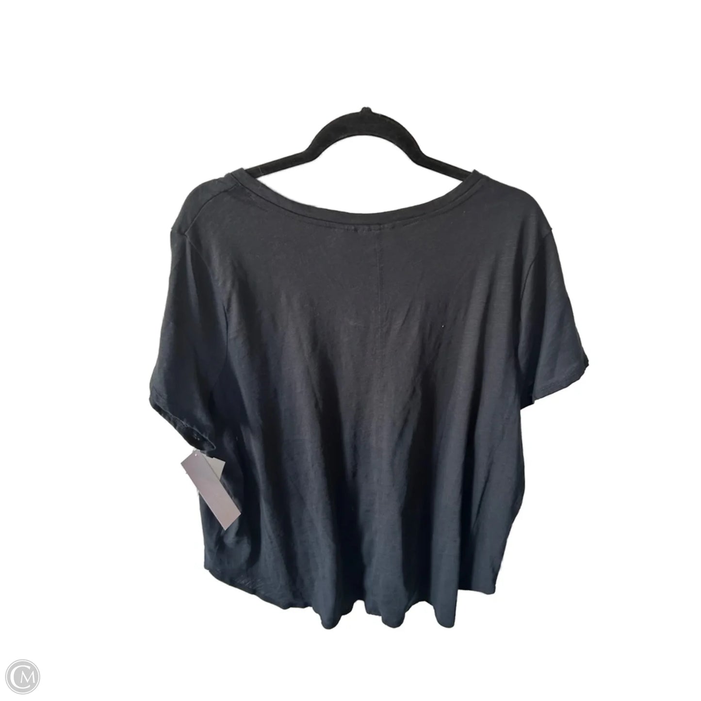 Top Short Sleeve Basic By Cynthia Rowley In Black, Size: 3x