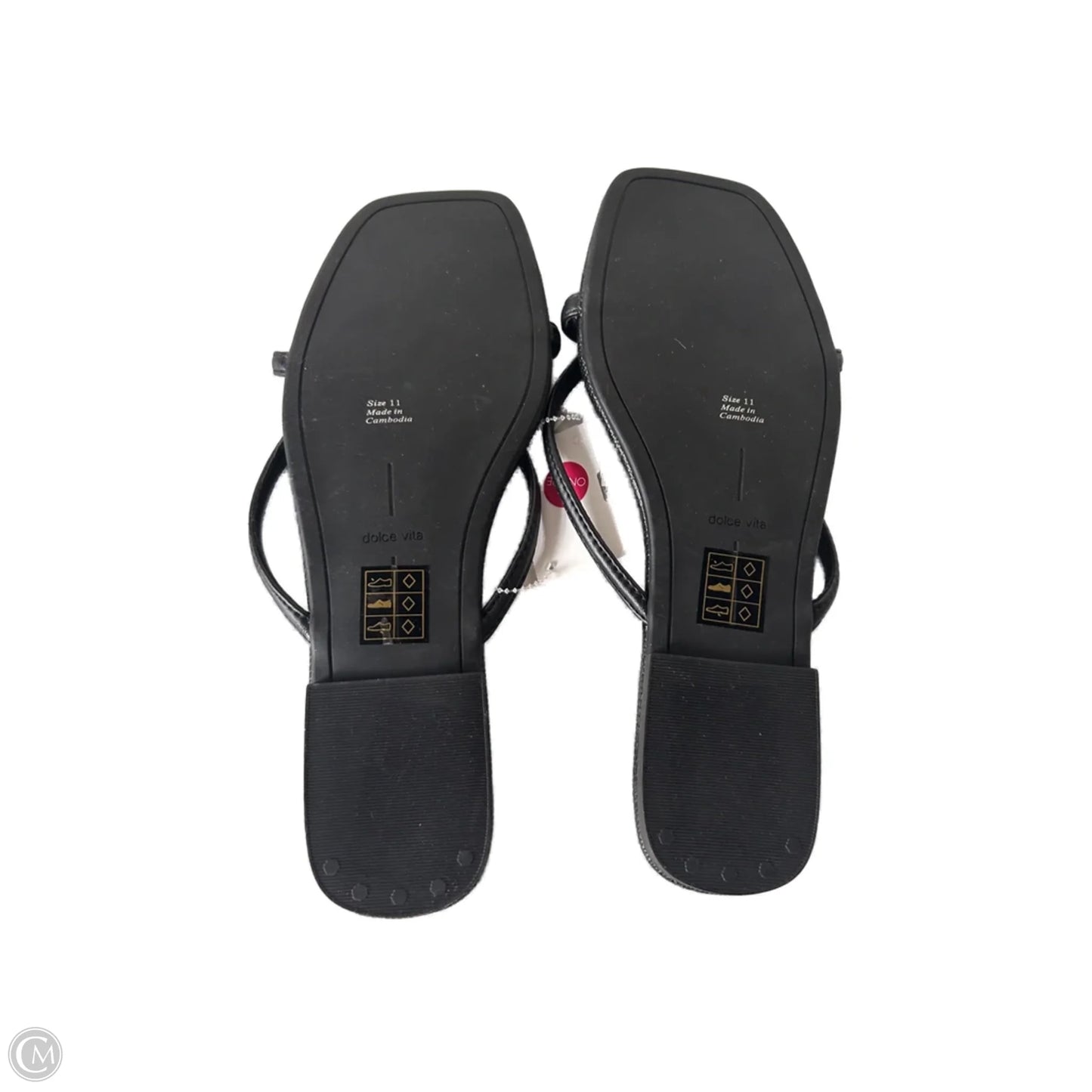 Sandals Flip Flops By Dolce Vita In Black, Size: 11