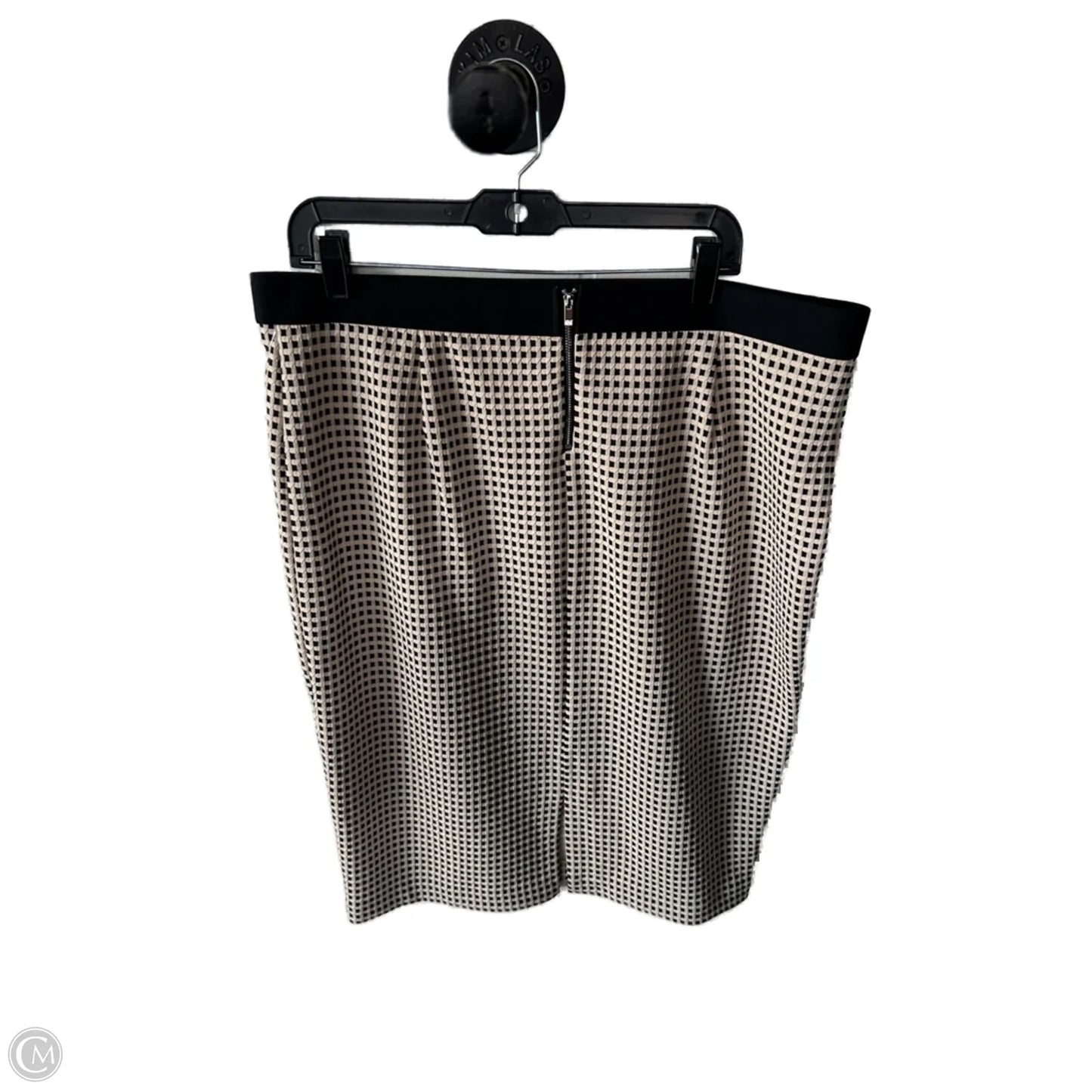 Skirt Midi By Alfani In Black & Cream, Size: 16