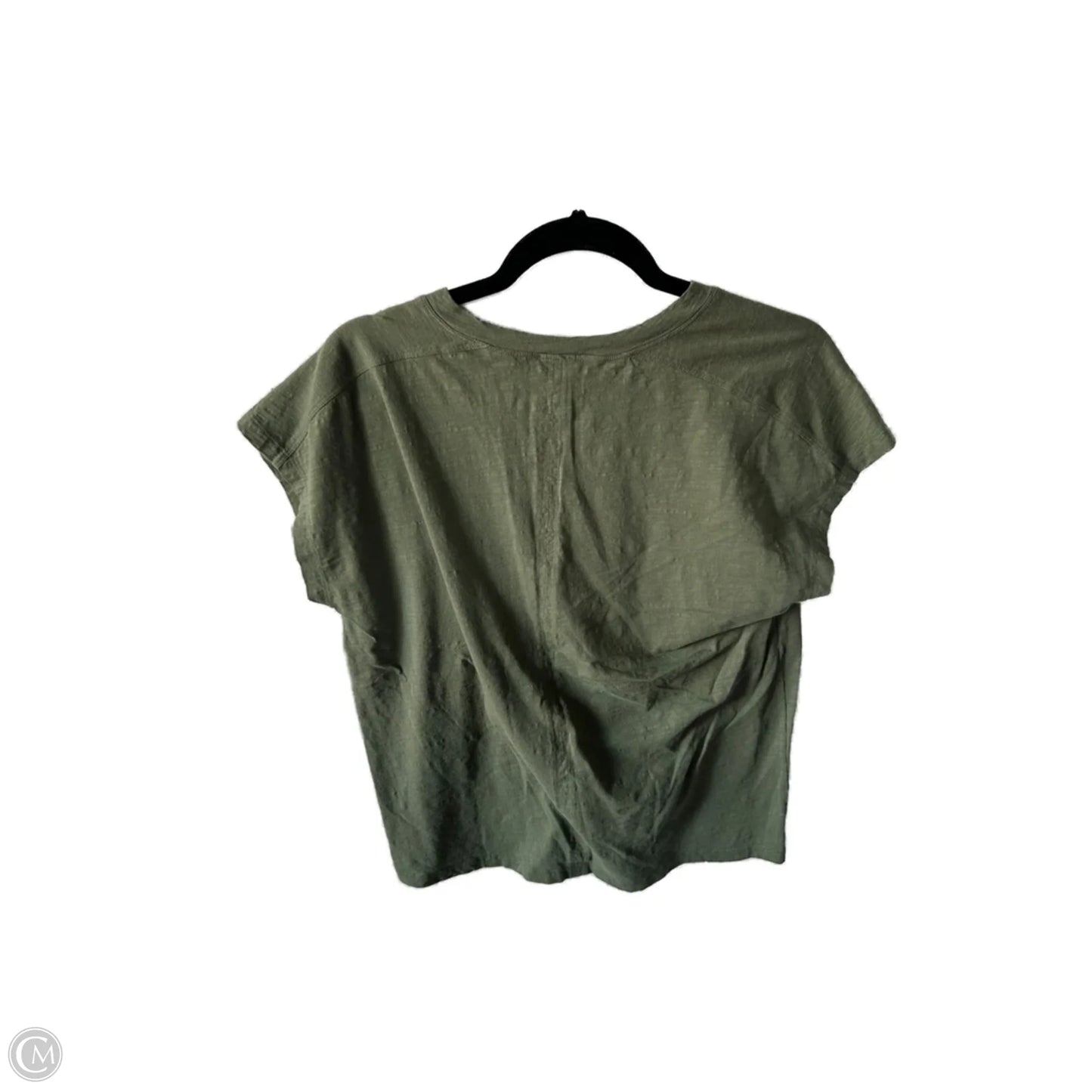 Top Short Sleeve Basic By Cabi In Green, Size: S