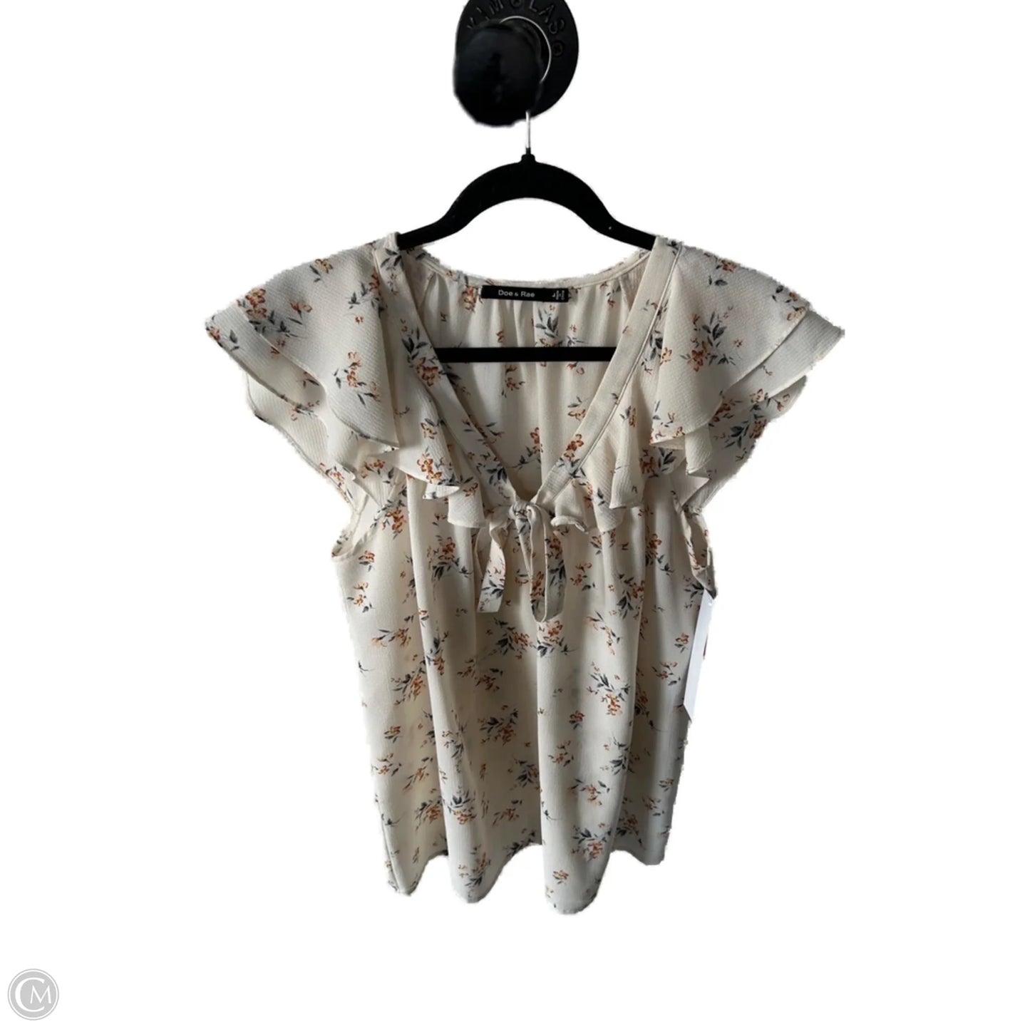 Top Sleeveless By Doe & Rae In Cream, Size: Large