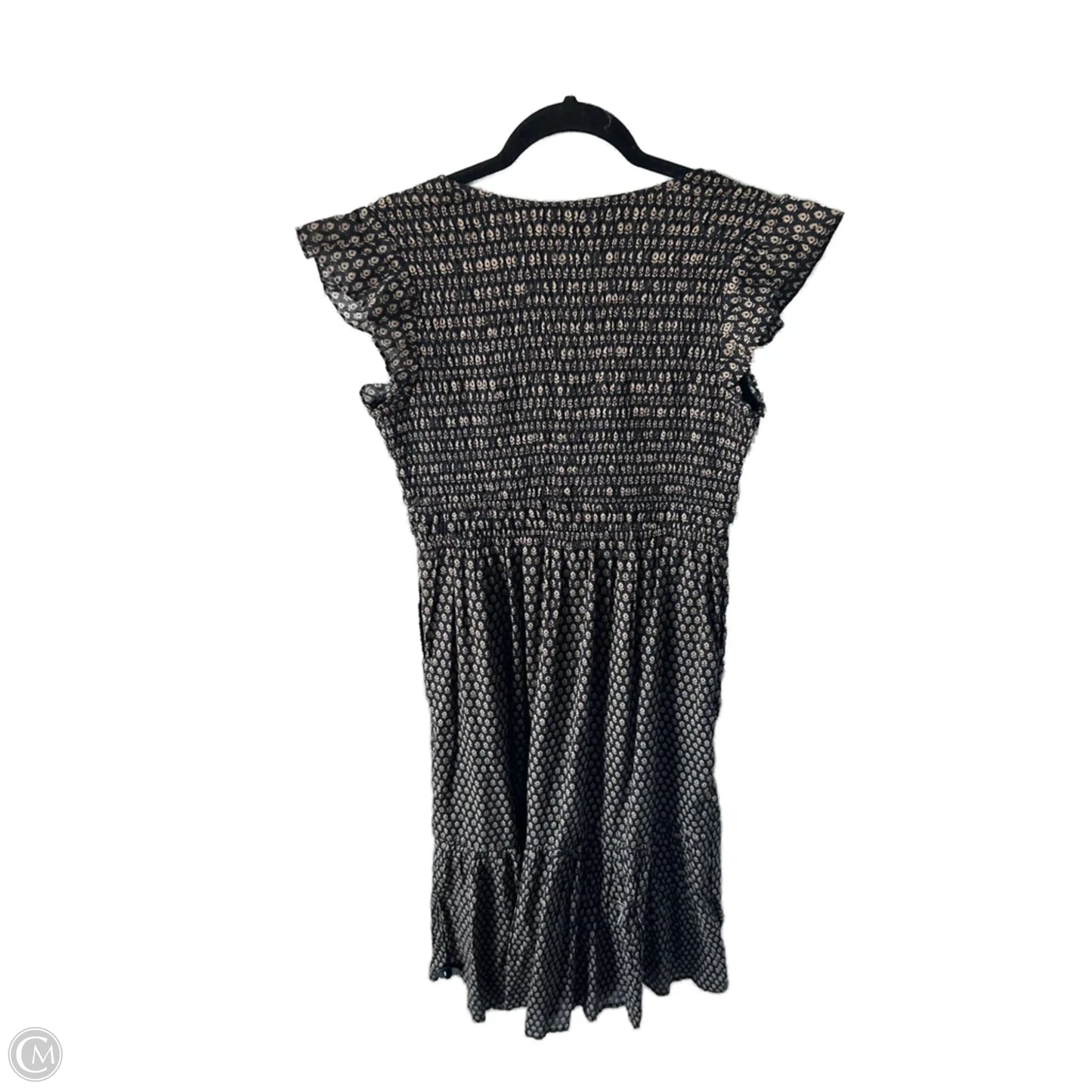 Dress Casual Midi By Anthropologie In Black & Tan, Size: S