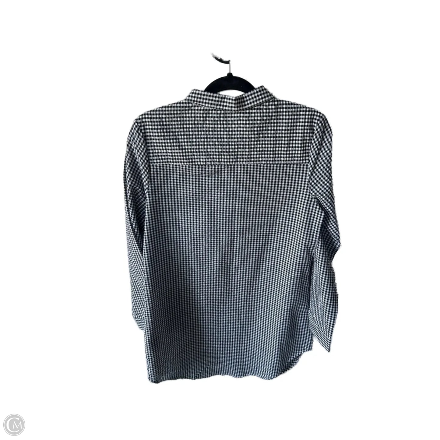 Tunic Long Sleeve By Charlie Paige In Black & White, Size: S