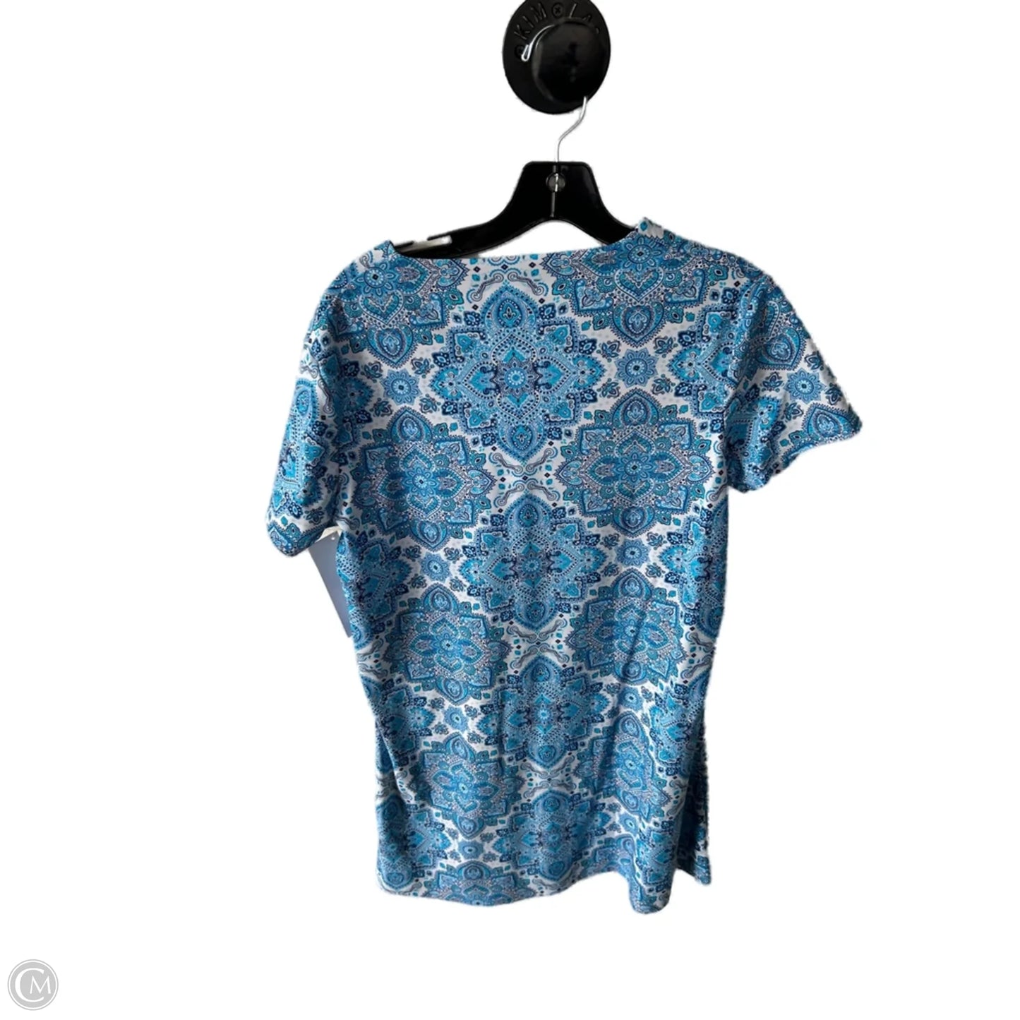 Swimwear Cover-up By Clothes Mentor In Blue & White, Size: M