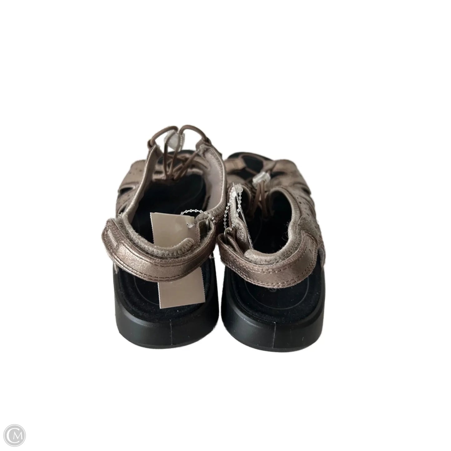 Sandals Flats By Ecco In Bronze, Size: 7