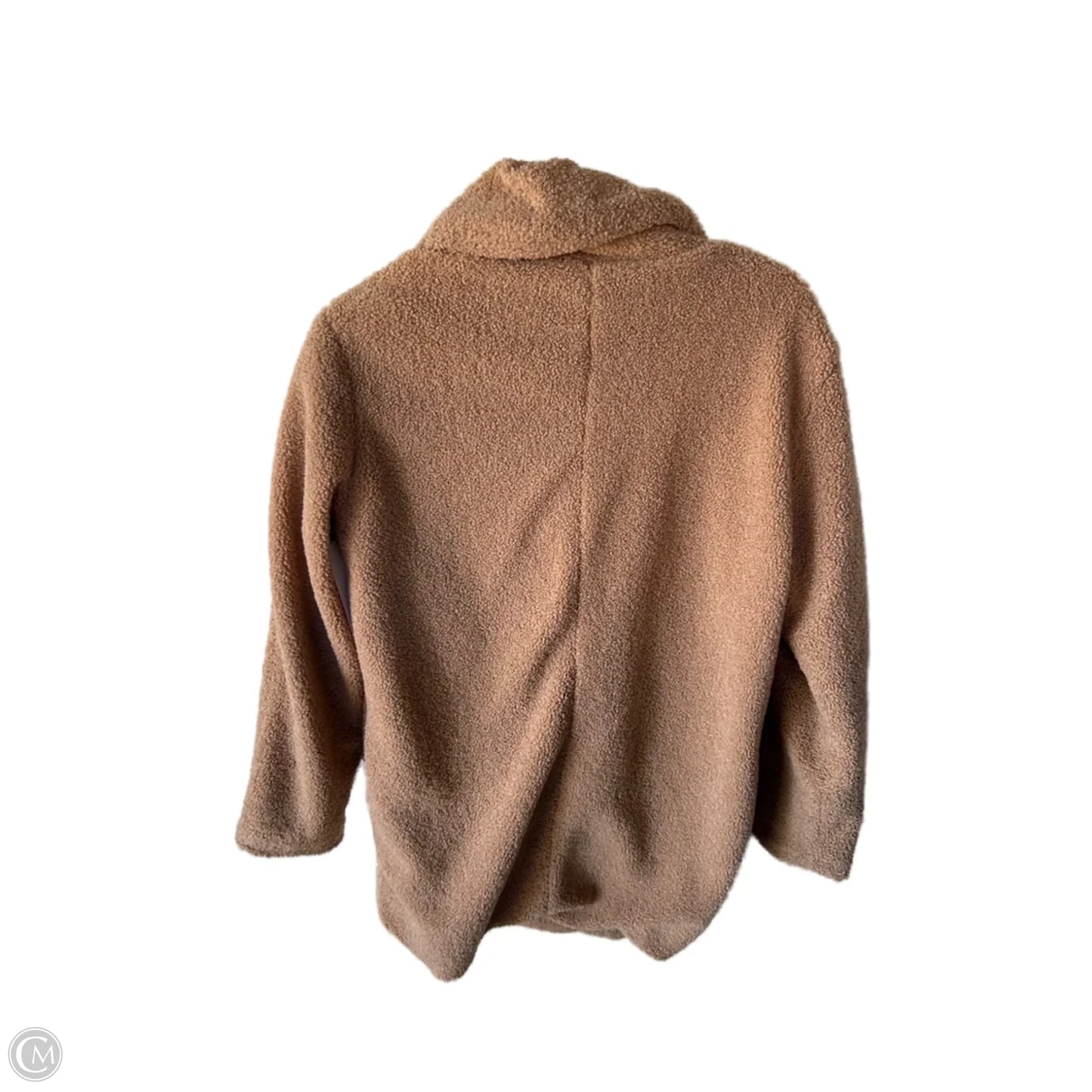 Coat Faux Fur & Sherpa By Miami In Tan, Size: M